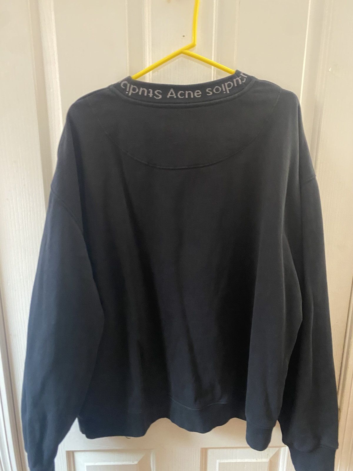 Acne Studios Black Flogho Sweatshirt Size US XL / EU 56 / 4 - 2 Thumbnail