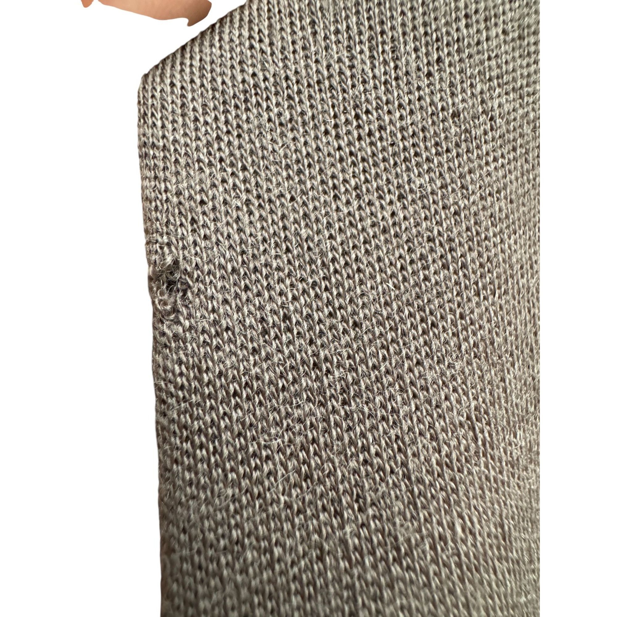 Yves Saint Laurent 1980s Khaki Wool Dress Size M / US 6-8 / IT 42-44 - 6 Thumbnail