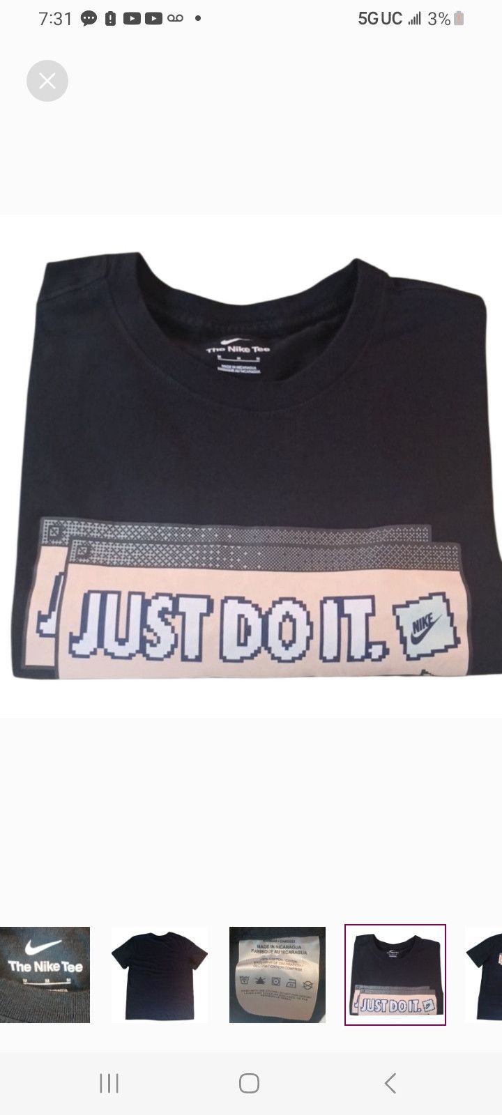 Nike Nike Just Do It T-Shirt Size US M / EU 48-50 / 2 - 5 Thumbnail