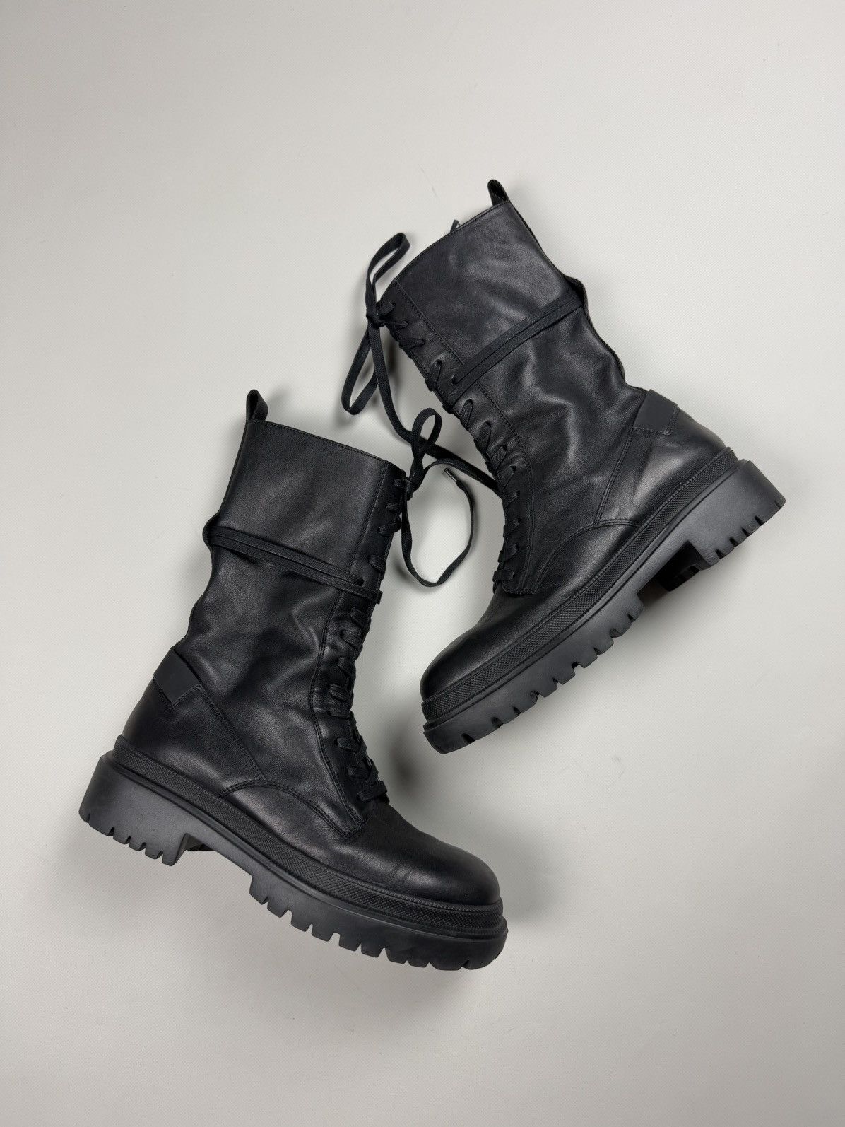 Bogner Chesa Alpina High Leather Lace Up Boots Shoes in Black, Women's (Size 12)