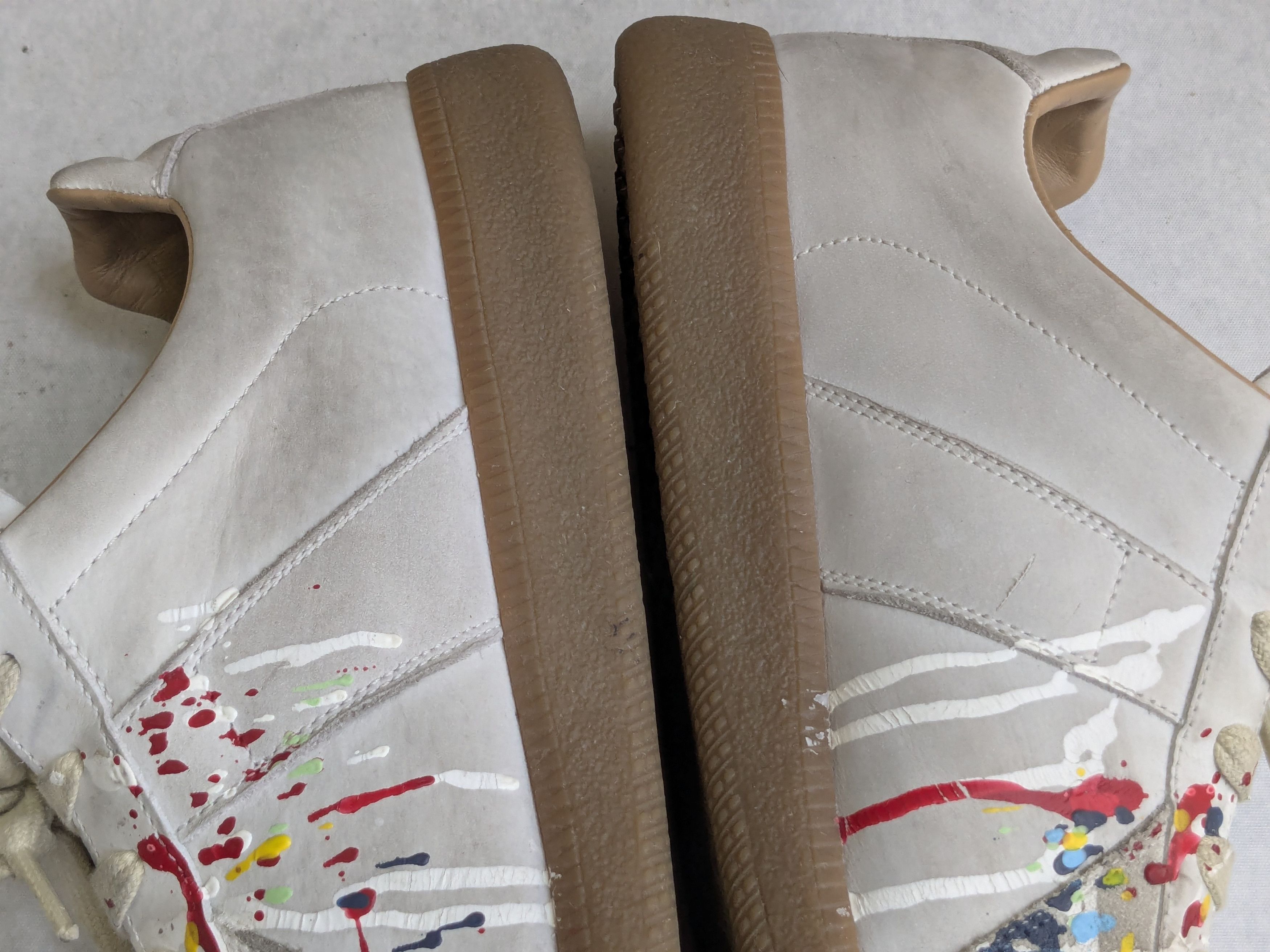 Maison Margiela maison margiela paint splatter gat replica 11.5 44.5 Size US 11.5 / EU 44-45 - 13 Thumbnail