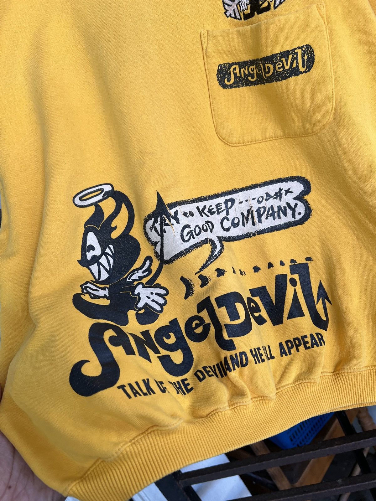 Japanese Brand vintage 90's angle devil Y2K design sweatshirt crewneck Size US L / EU 52-54 / 3 - 12 Thumbnail