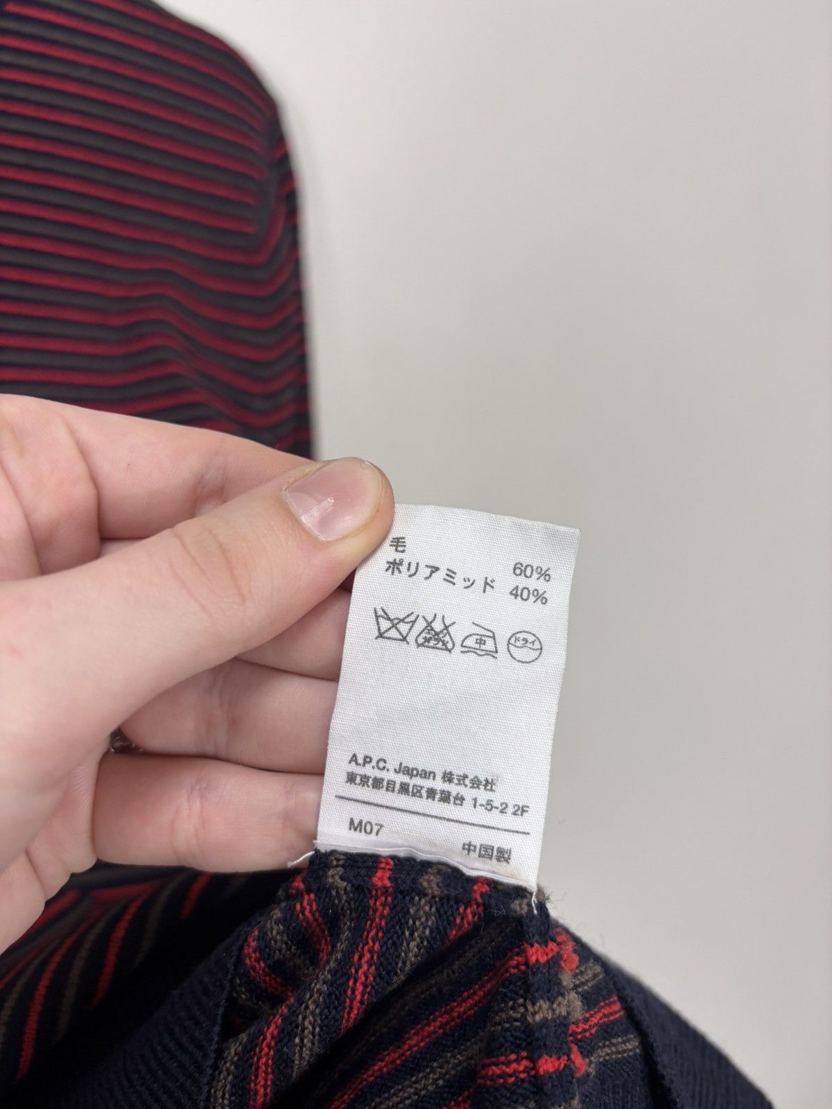 A.P.C. A.P.C. Men’s Multicolor Striped Wool Nylon Knit Sweater Size US L / EU 52-54 / 3 - 8 Thumbnail