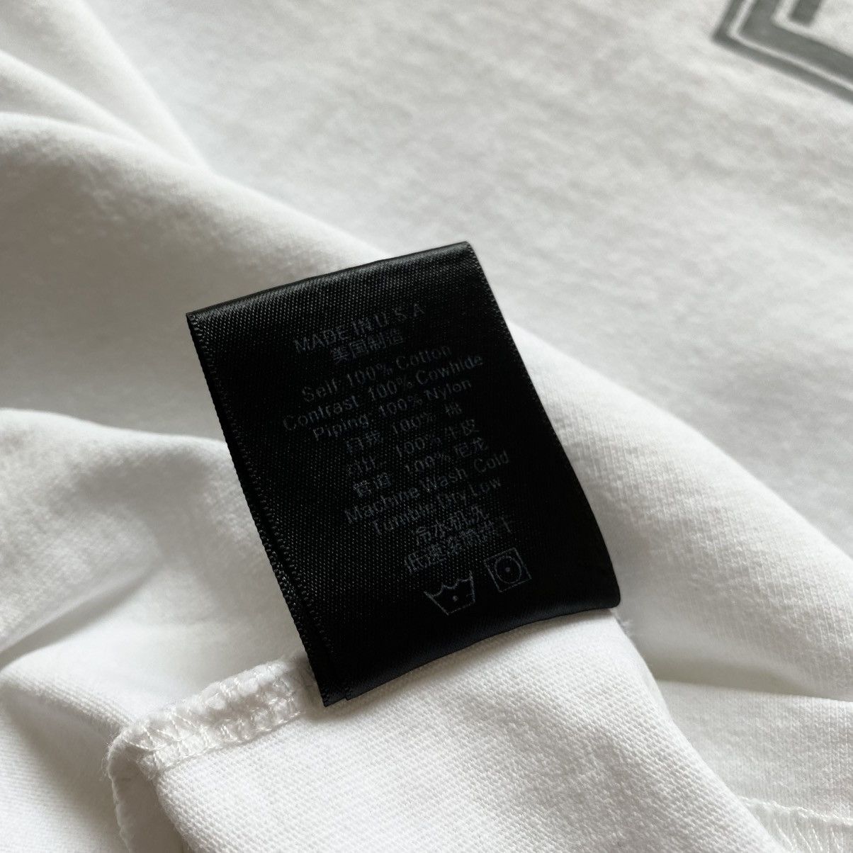 Designer × Japanese Brand × Rhude Y2K Rhude White Square Big Logo T-Shirt Tee Shirt japan Size US L / EU 52-54 / 3 - 10 Thumbnail