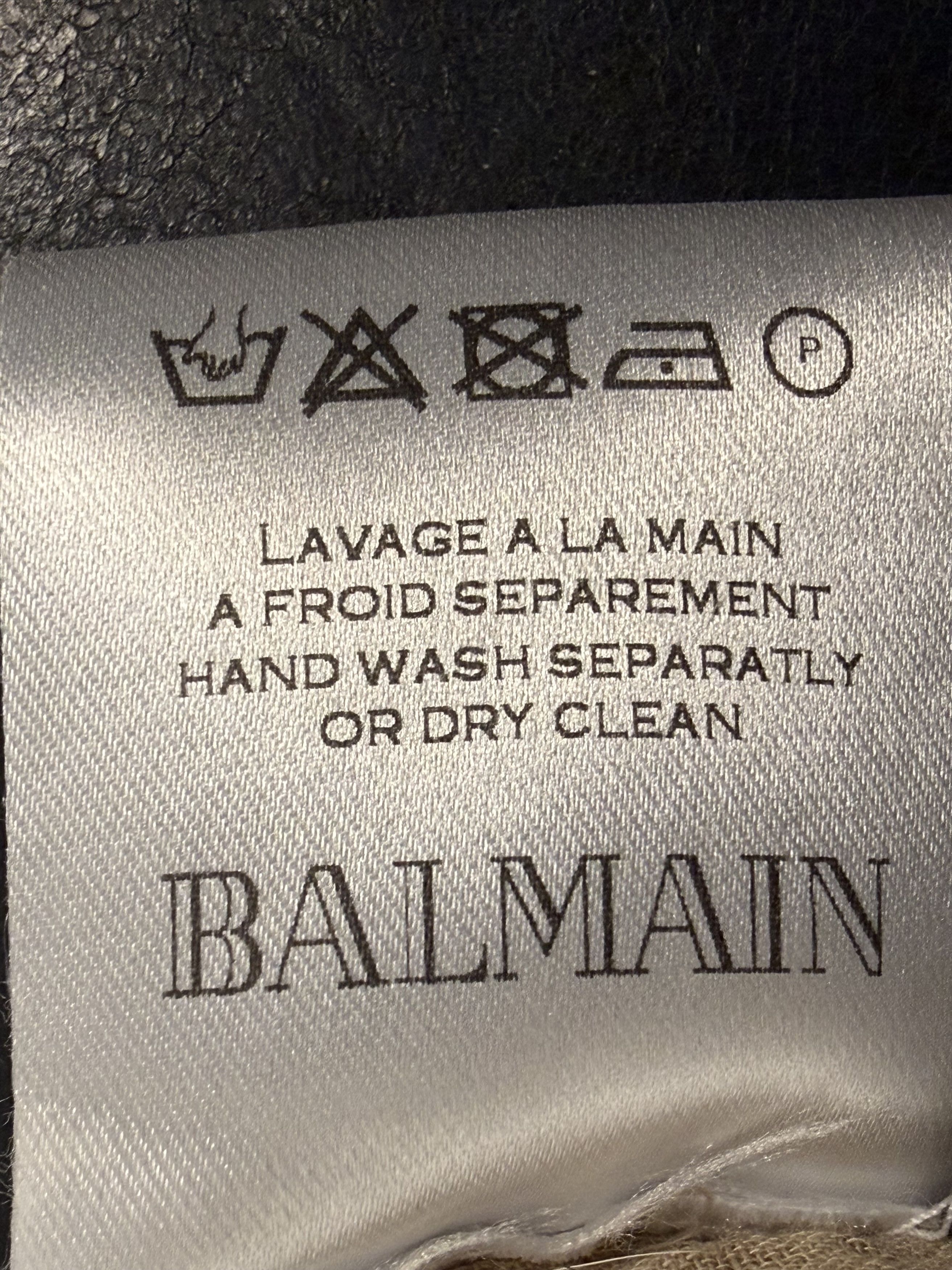 Balmain Archival Crinkled Cotton Safari Tunic Size US M / EU 48-50 / 2 - 10 Thumbnail