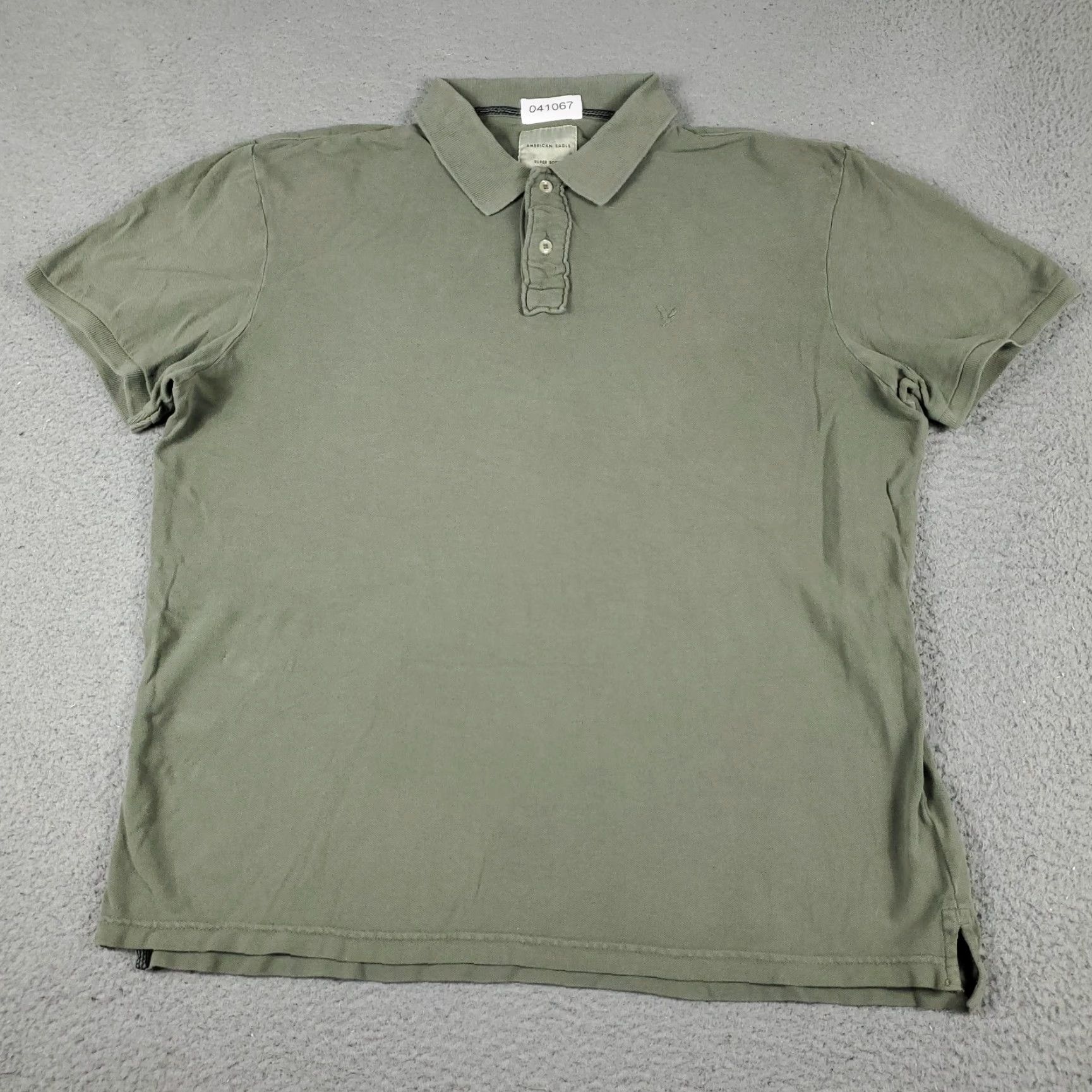 American Eagle Outfitters VINTAGE American Eagle Polo Shirt Mens Large Beige Casual Short Sleeve Adult Size US L / EU 52-54 / 3 - 2 Thumbnail