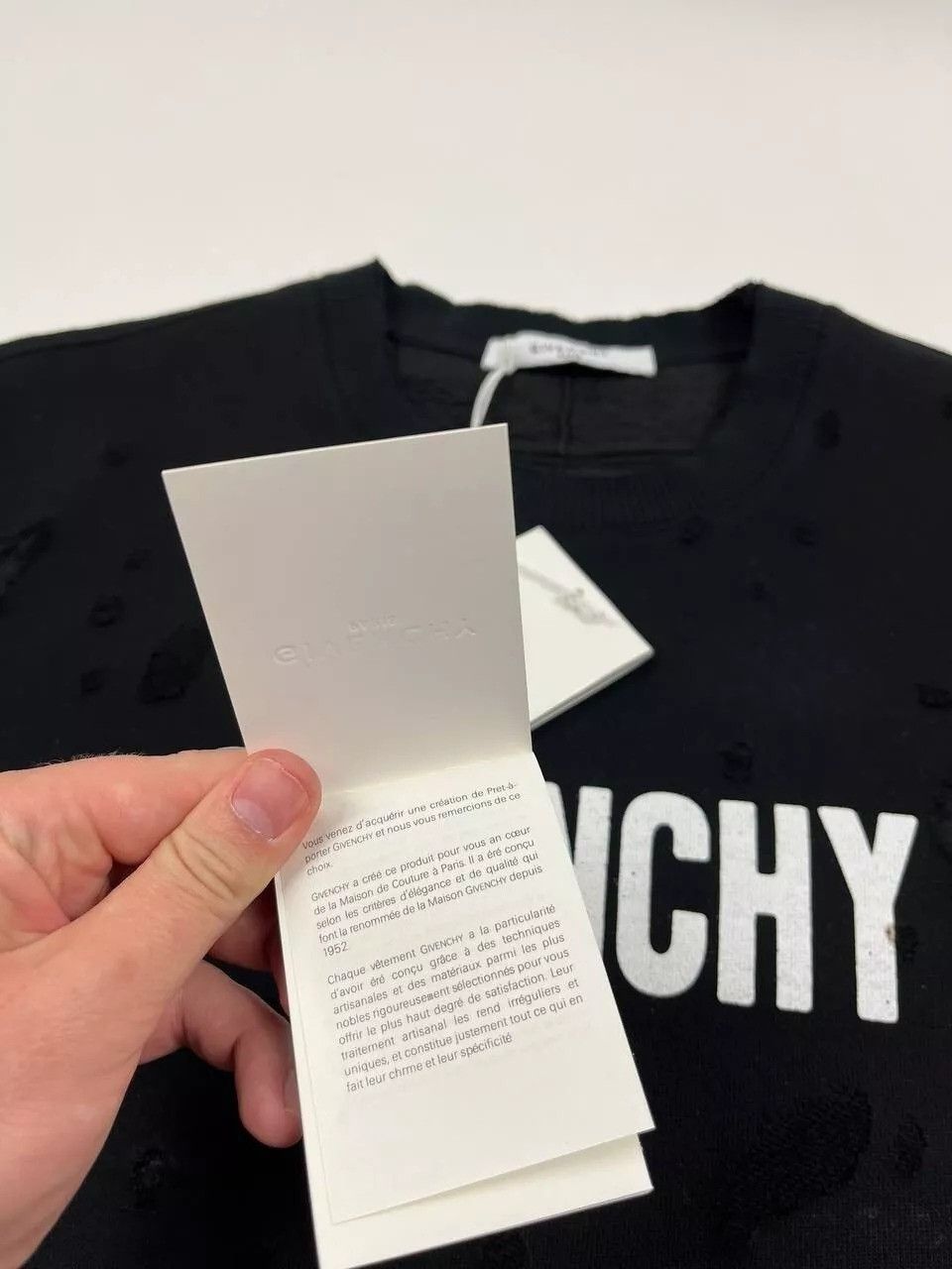 Givenchy Givenchy Destroyed Sweatshirt Black Size US L / EU 52-54 / 3 - 7 Thumbnail