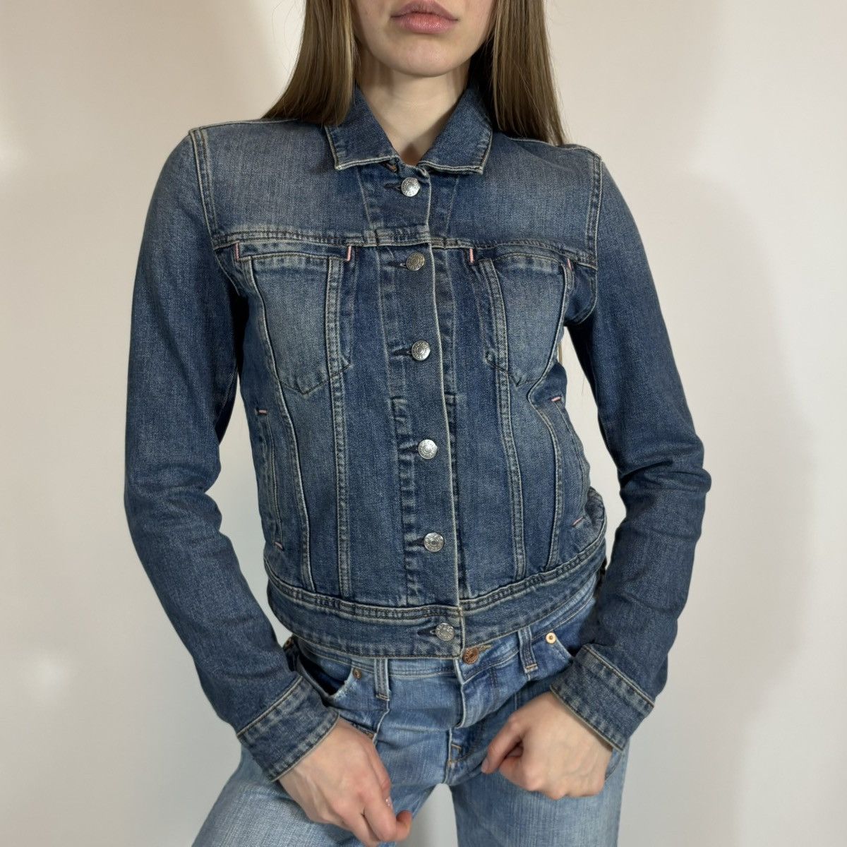 Acne Studios Vintage Y2K Acne Studios Luxury Denim Jacket Casual Style Size S / US 4 / IT 40 - 1 Thumbnail