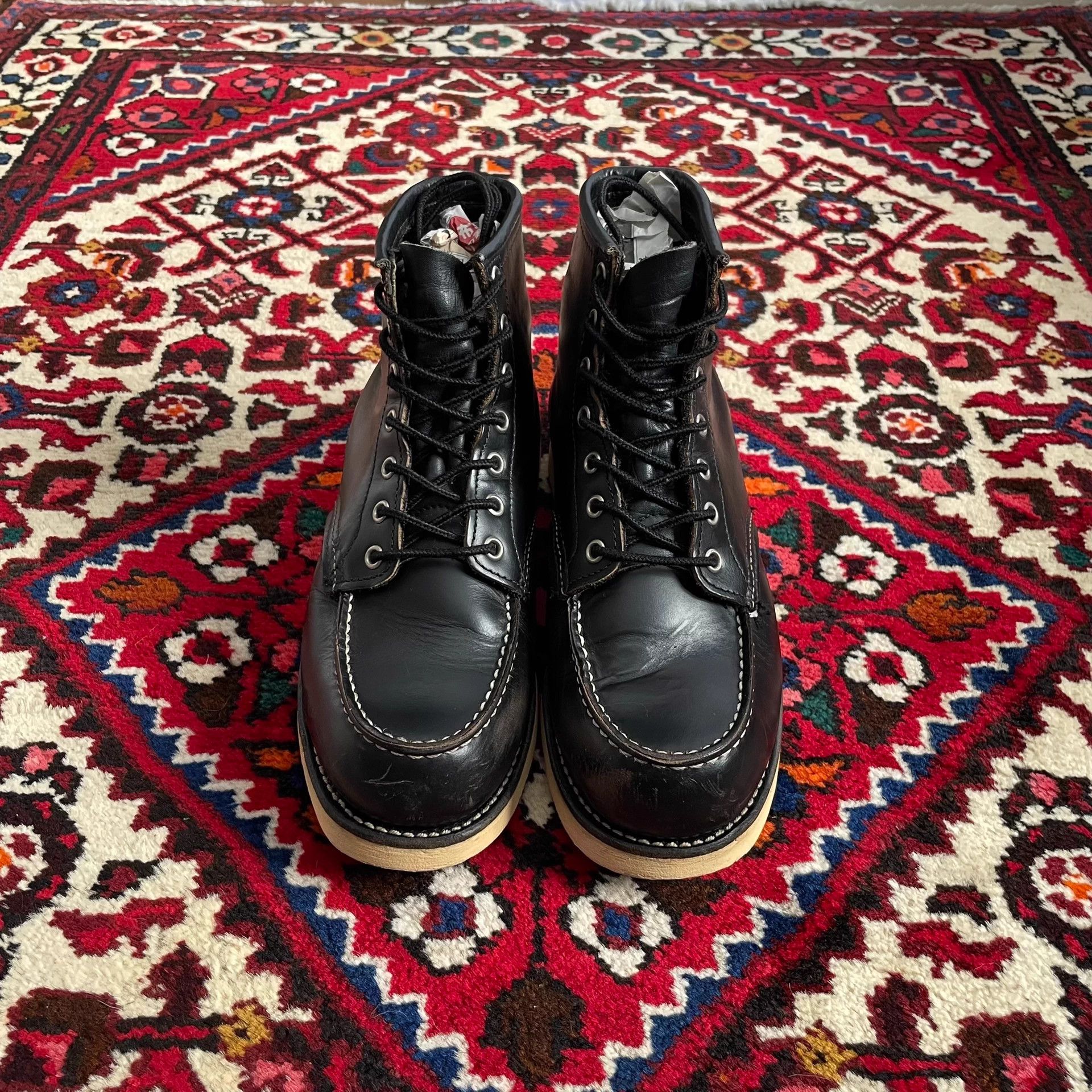 Red Wing Red Wing 8130 Work Boots Tea Core Leather 8E Size US 8 / EU 41 - 1 Thumbnail