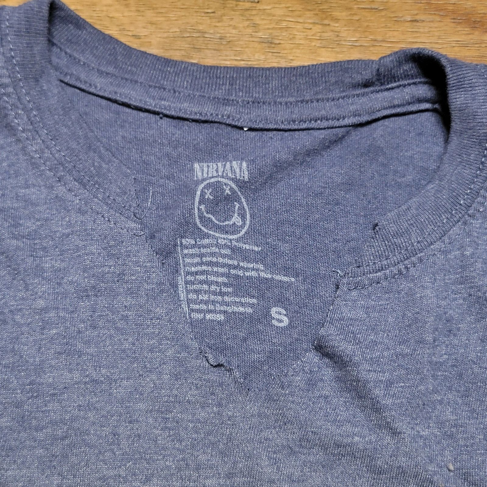 Nirvana Nirvana Tee Yellow Face Logo (Cut Crew) - Size Small Size S / US 4 / IT 40 - 5 Thumbnail