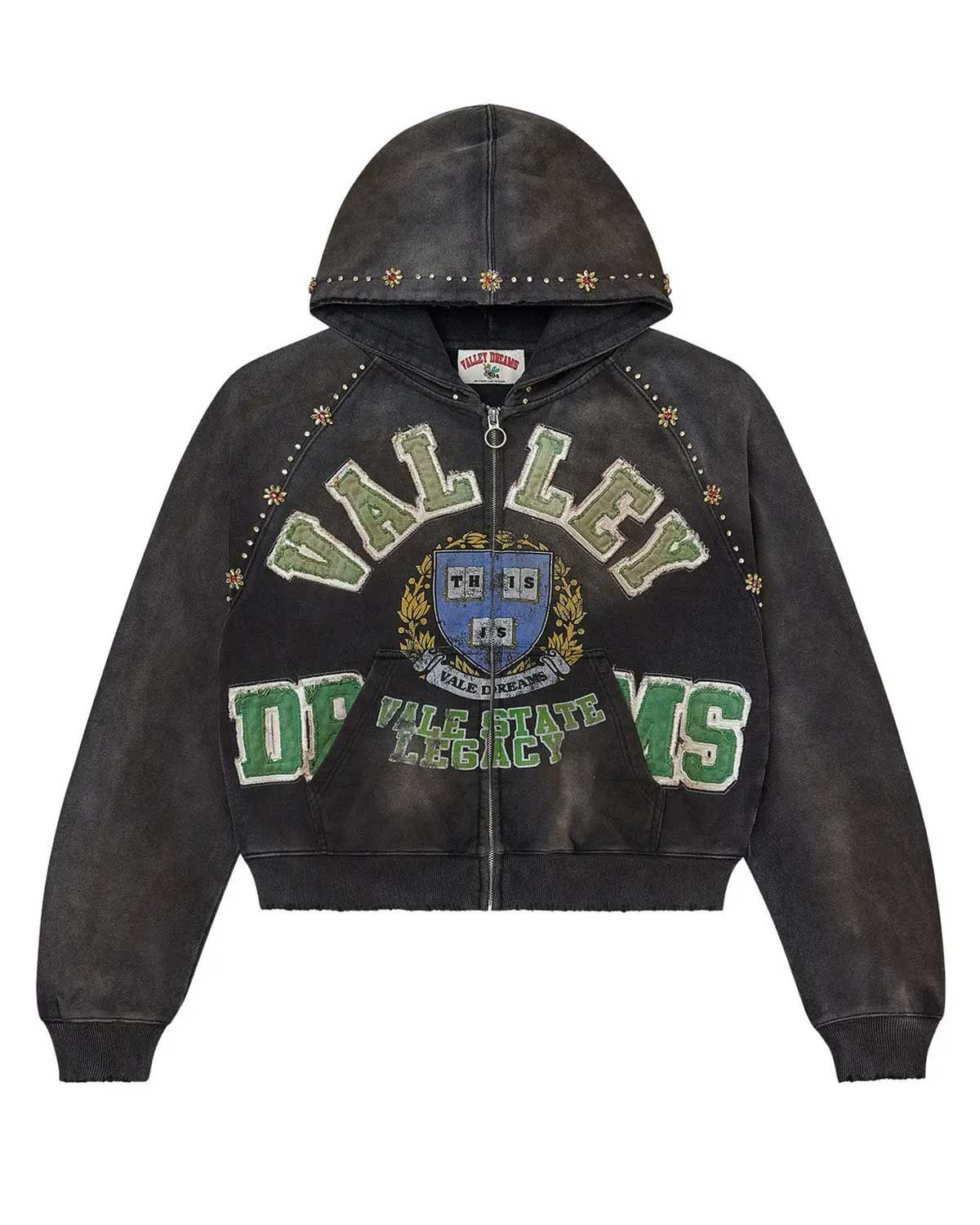 Vale Vale Forever 'Gem' Black Zip Up Hoodie Size US XL / EU 56 / 4 - 1 Preview