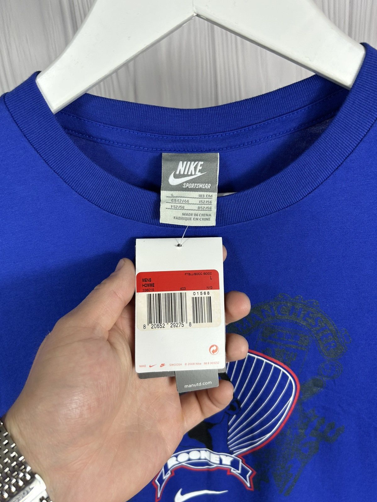 Nike Deadstock Nike Wayne Rooney 10 Man United Vintage T-Shirt L⁠ Size US L / EU 52-54 / 3 - 6 Thumbnail