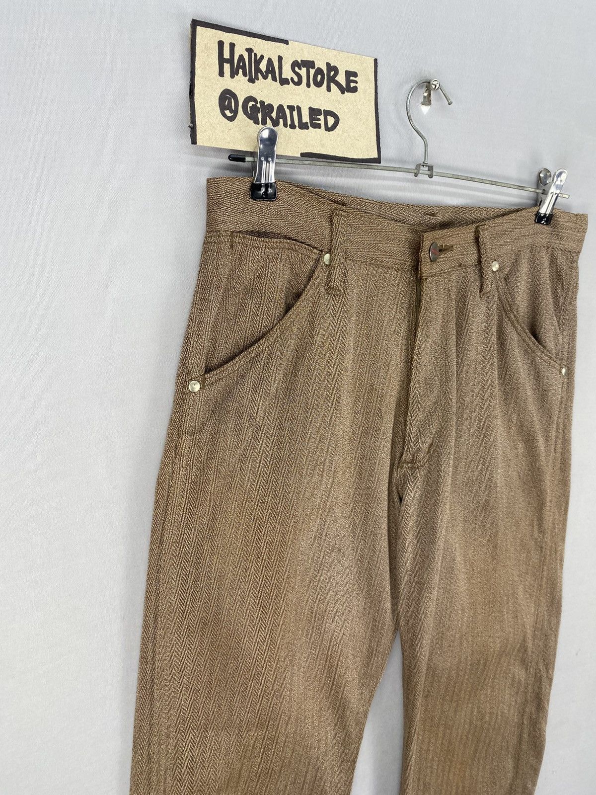 Japanese Brand Vintage 90’s Maverick Herringbone Twill Casual Pants Size US 31 - 2 Thumbnail