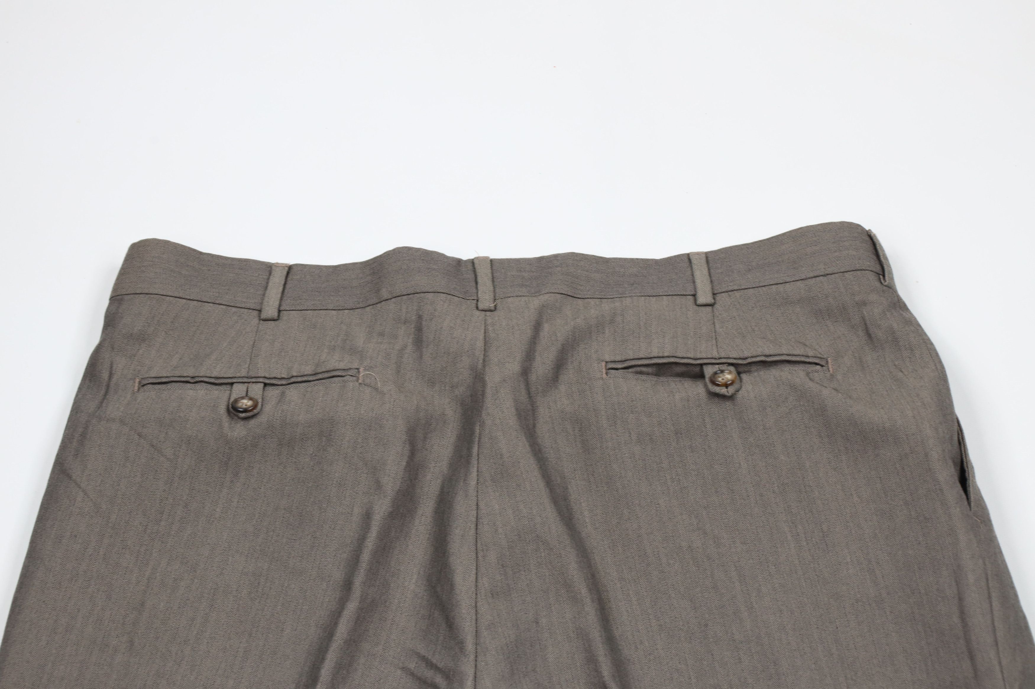 Ralph Lauren × Vintage Vintage 90s Chaps Ralph Lauren Herringbone Chino Pants Size US 38 / EU 54 - 10 Thumbnail