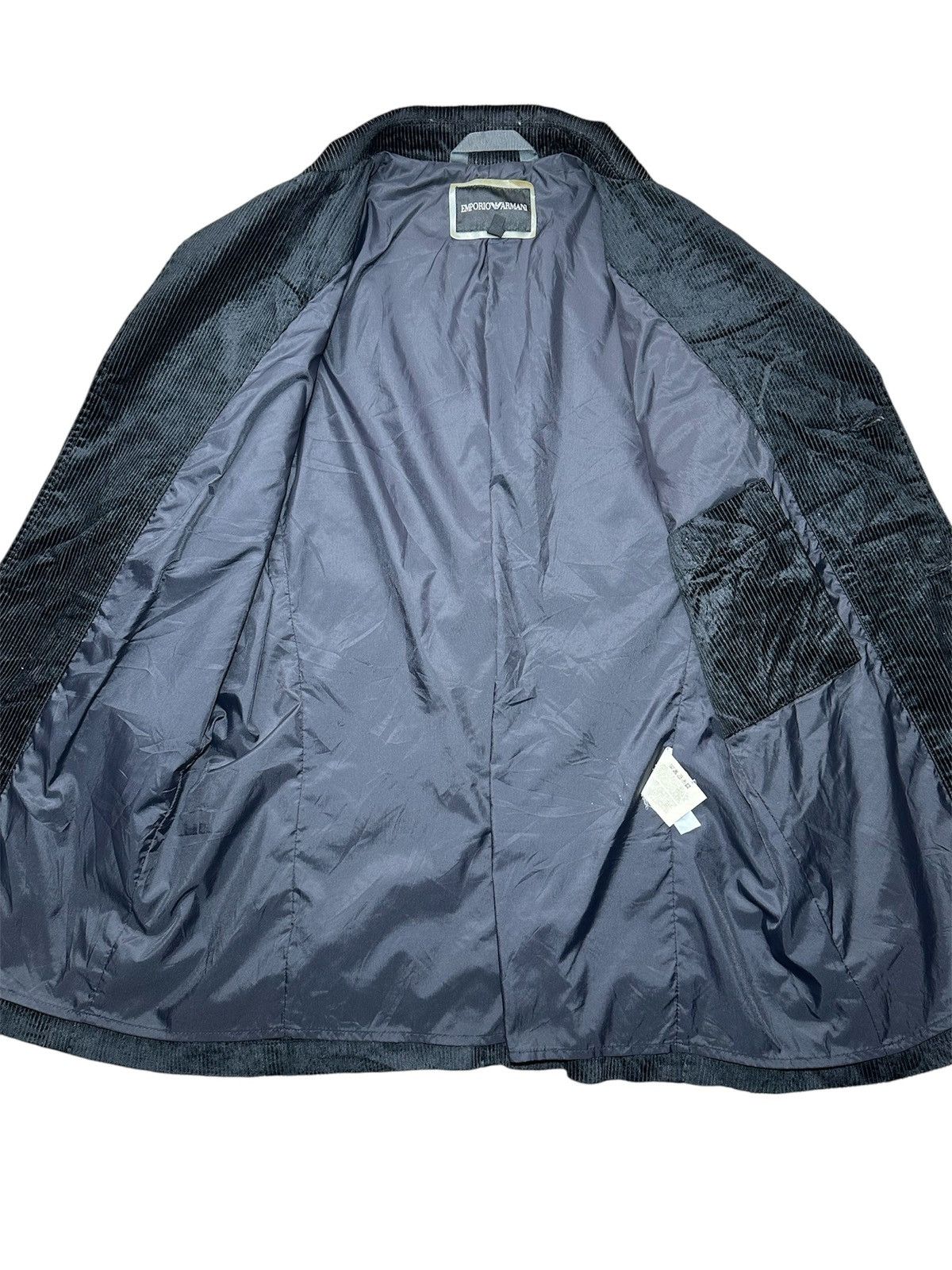 Emporio Armani Emporio Armani Black Corduroy Blazer Jacket Size 40R - 5 Thumbnail