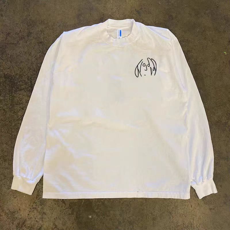 Japanese Brand Street casual washed retro piano print long-sleeved t-shirt Size US M / EU 48-50 / 2 - 2 Thumbnail