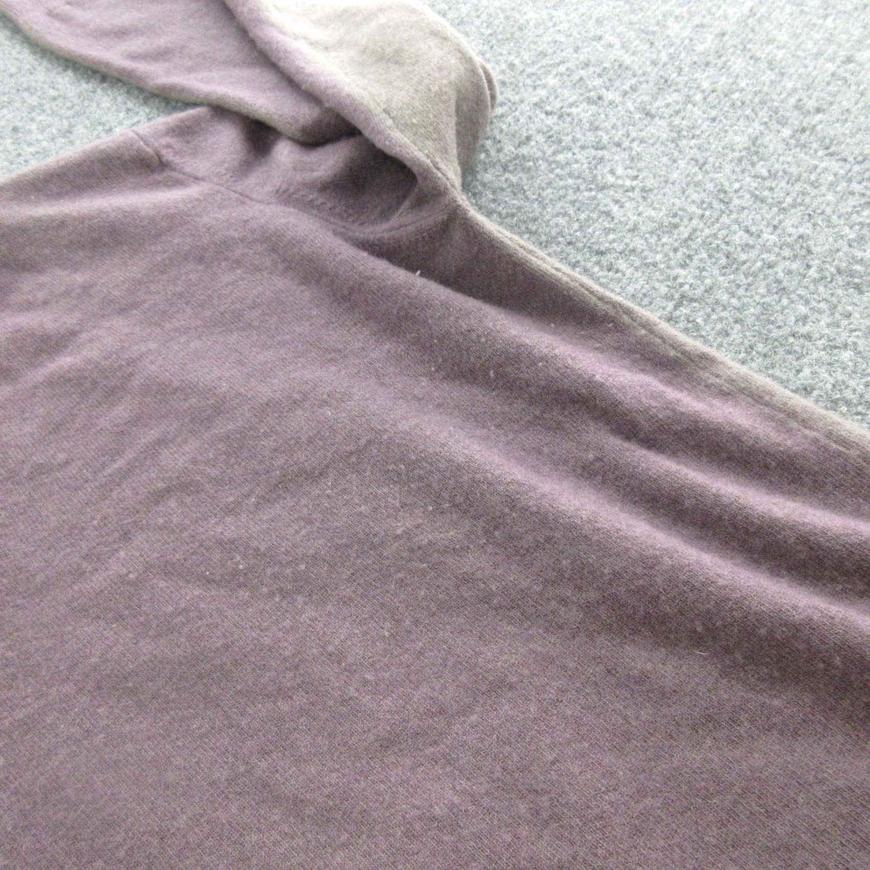 Altea Altea Sweater Mens L Purple Brown 100% Wool V-Neck Colorblock Knit Pullover Size US L / EU 52-54 / 3 - 6 Thumbnail