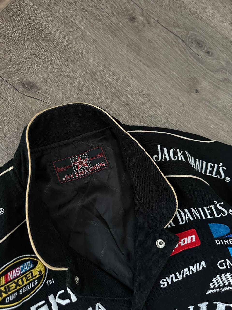 NASCAR × Vintage Vintage Jack Daniel’s NASCAR Racing Denim Black Jacket Size US M / EU 48-50 / 2 - 6 Thumbnail