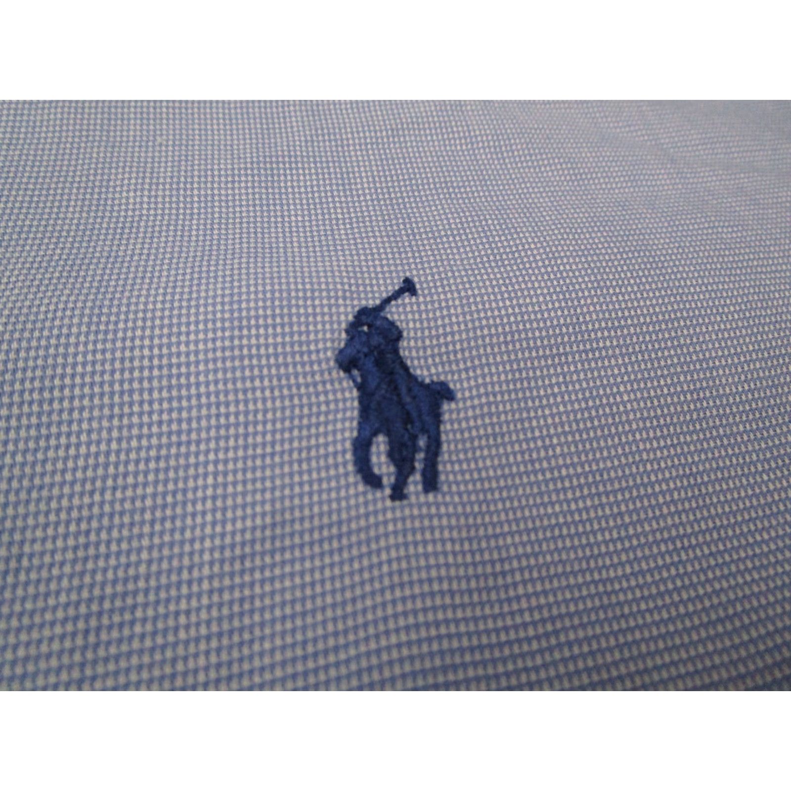 Ralph Lauren VINTAGE Ralph Lauren Men's Dress Shirt Long Sleeve Blue 34 Button-Down Twill Classic Fit Size US S / EU 44-46 / 1 - 4 Thumbnail