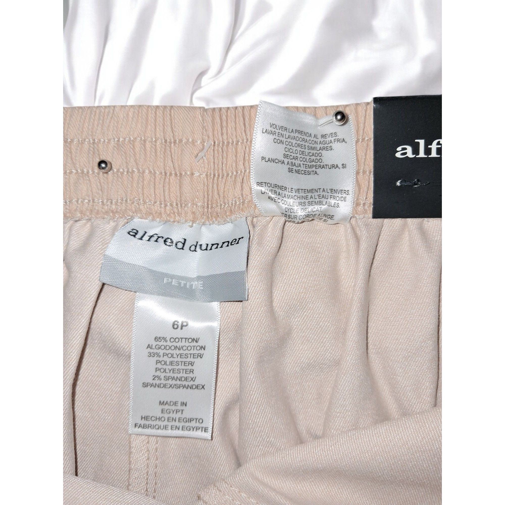 Other Alfred Dunner Tan Classic Fit Size 6P Capri Pant Size 28" / US 6 / IT 42 - 5 Thumbnail