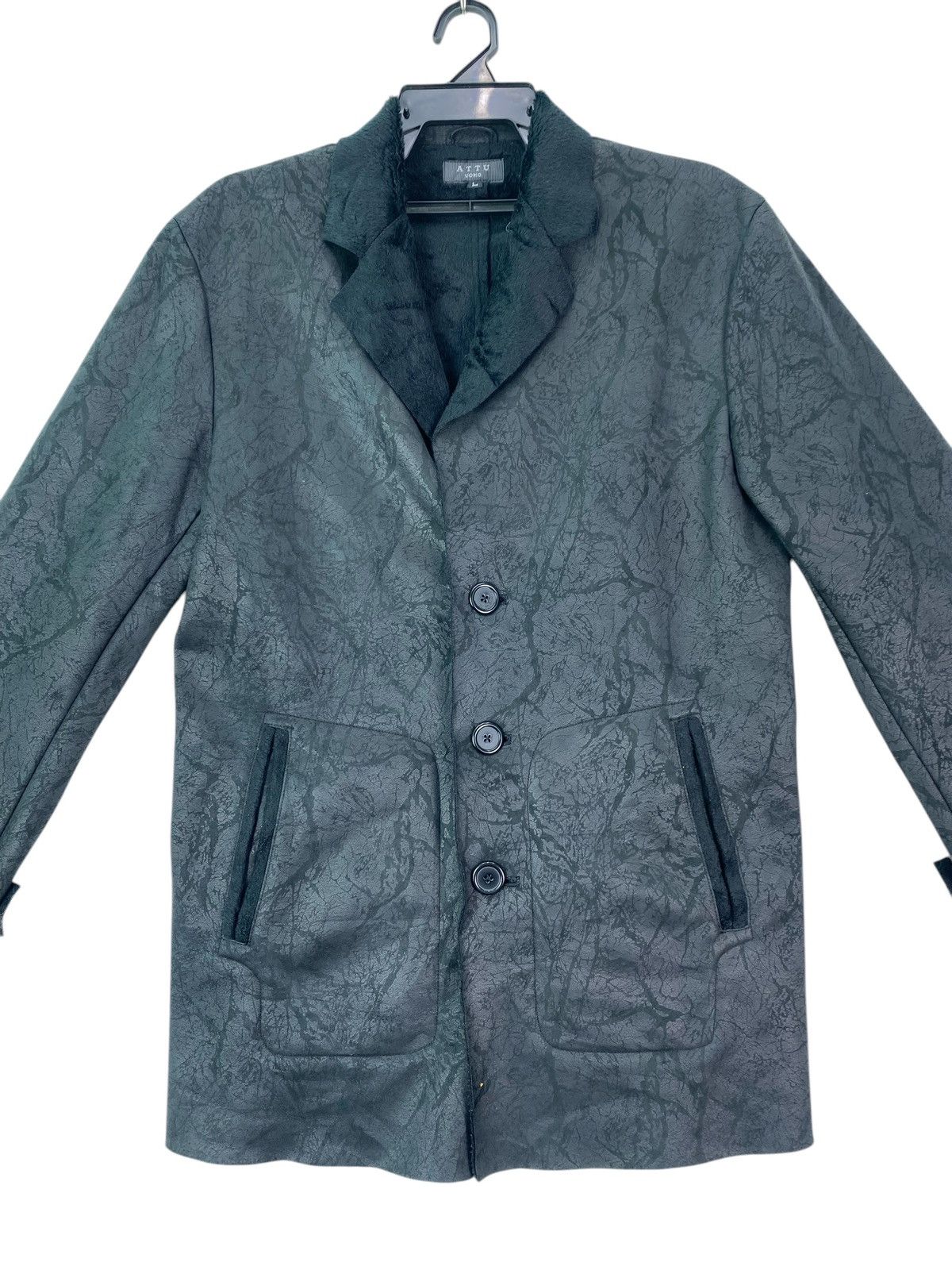 Japanese Brand × Vintage Rare Attu Uomo beauty fake shearling lined jacket Size US L / EU 52-54 / 3 - 3 Thumbnail