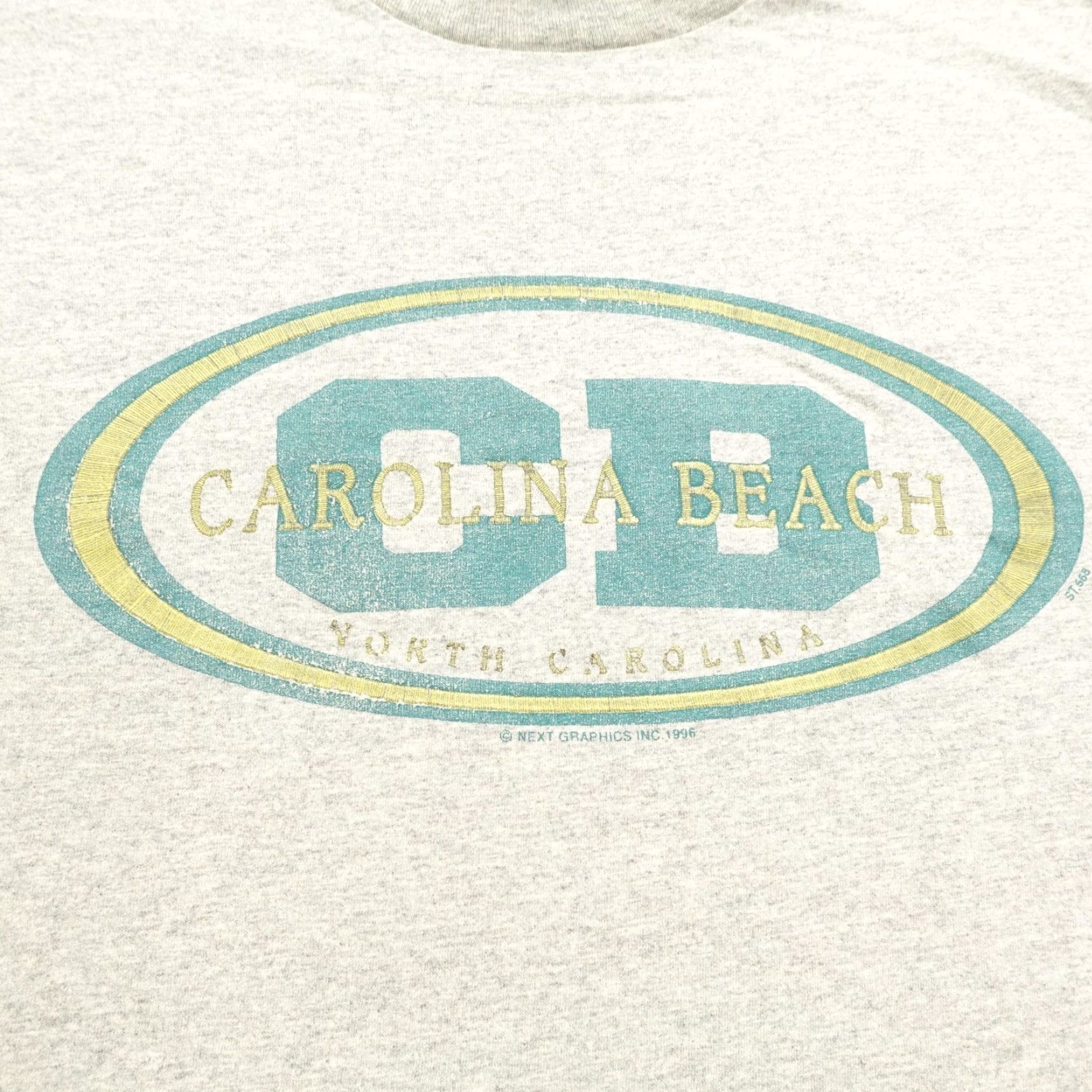 Vintage VINTAGE Carolina Beach Shirt Mens 2XL North Carolina Single Stitch 90s 1996 Tee Size US XXL / EU 58 / 5 - 3 Thumbnail