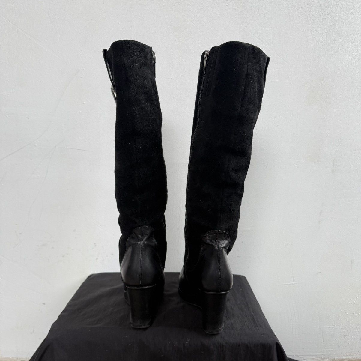 Hysteric Glamour Shy Italy Wedge Knee High Leather Boots Isabel Marant Type Size US 8 / IT 38 - 9 Thumbnail