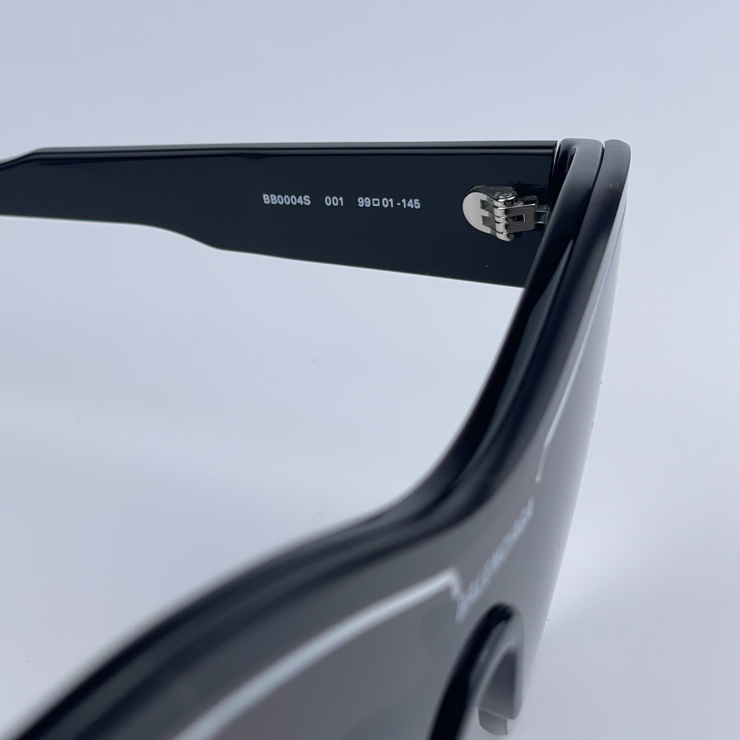 Balenciaga NEW Balenciaga BB0004S 001 Grey Shield Unisex Sunglasses Size ONE SIZE - 10 Thumbnail