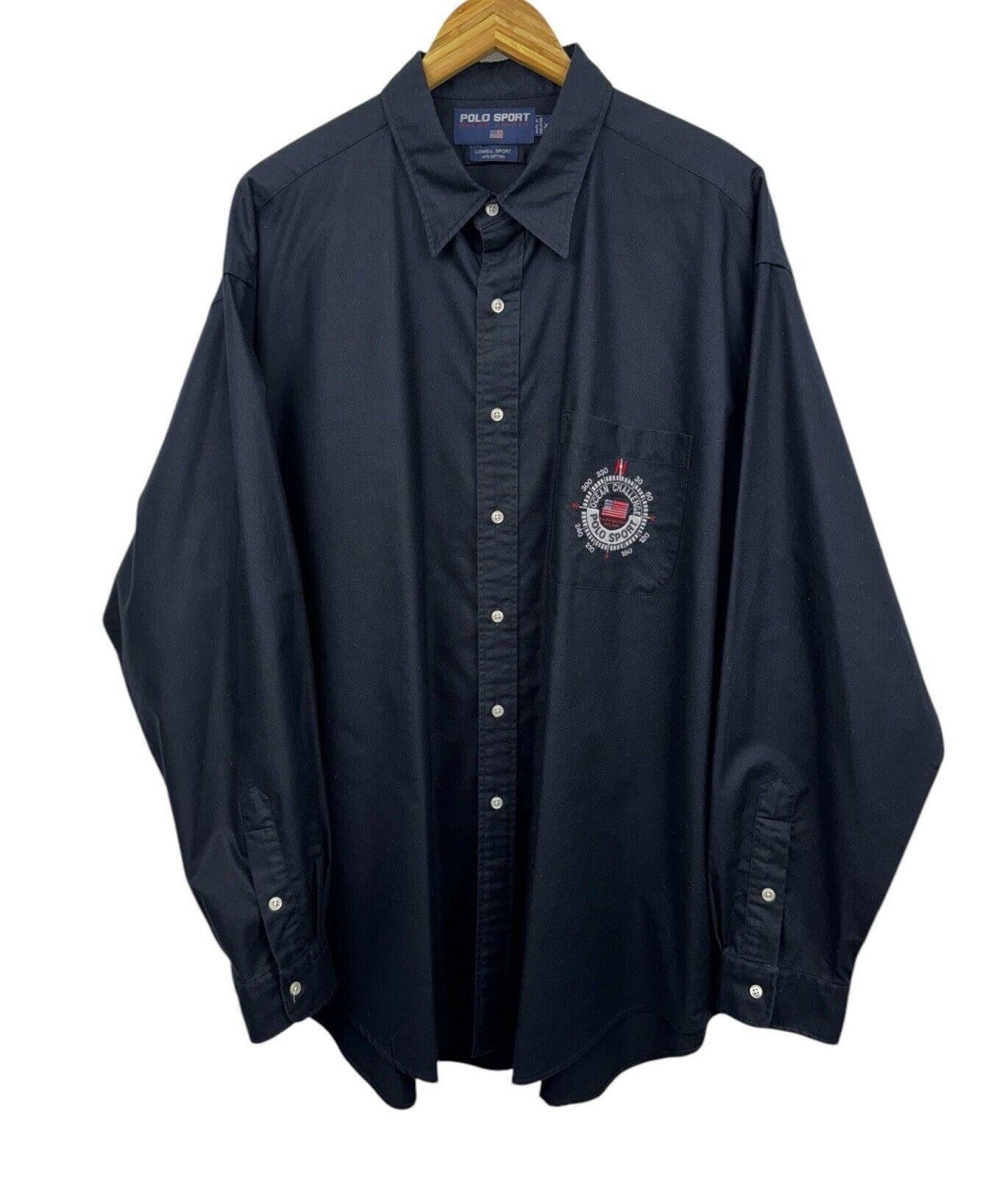 Designer VTG Polo Sport Ralph Lauren Sport Ocean Challenge Shirt 2XL Size US XXL / EU 58 / 5 - 1 Thumbnail