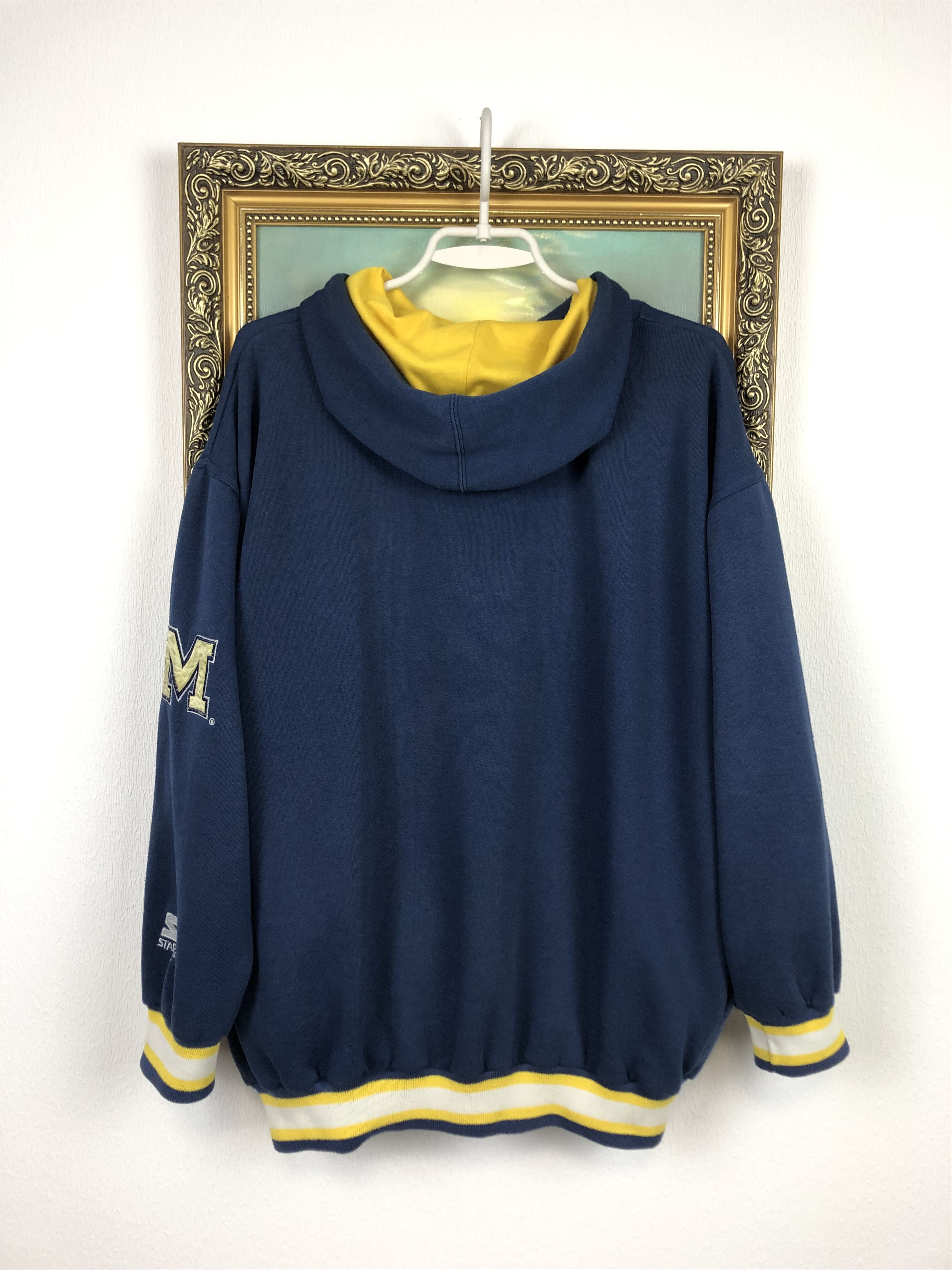 Starter Vintage University Michigan Wolverines Starter Hoodie Rare Size US M / EU 48-50 / 2 - 11 Thumbnail