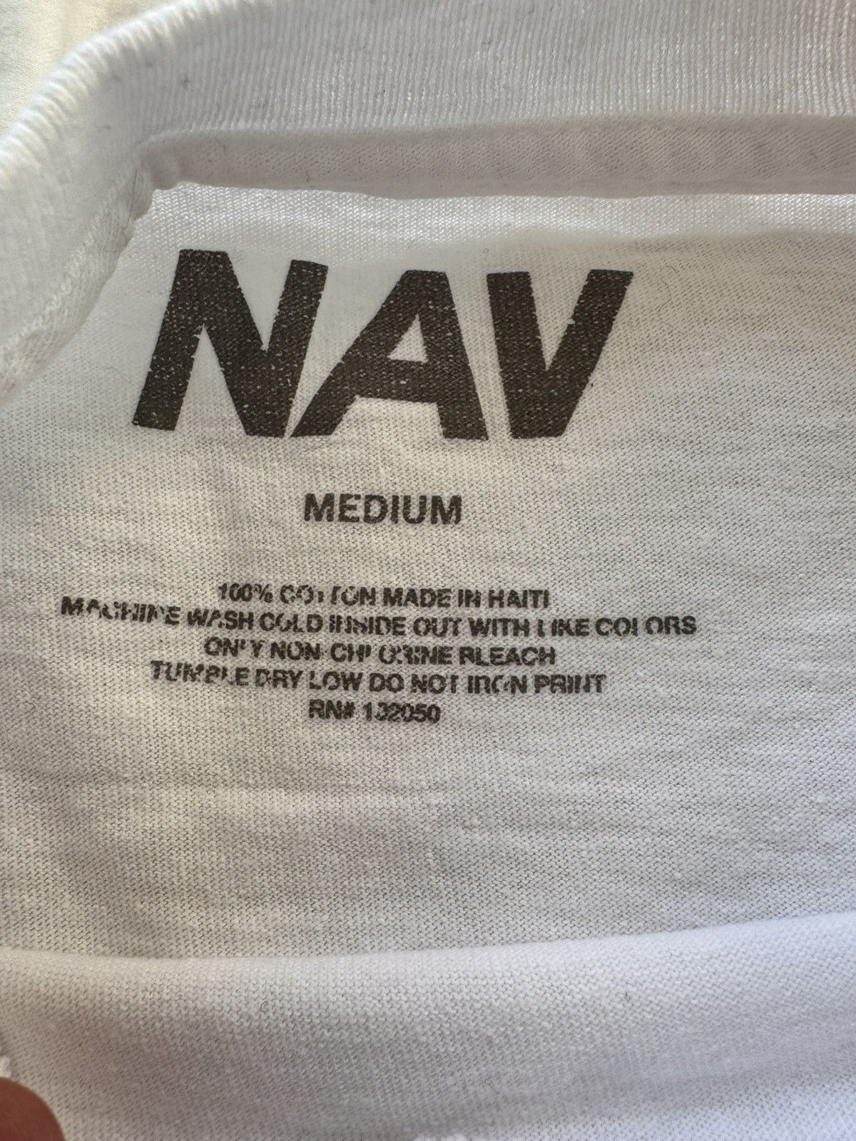 NAV × Vlone NAV x Vlone Bad Habits T Shirt Men's M Streetwear Size US M / EU 48-50 / 2 - 2 Thumbnail