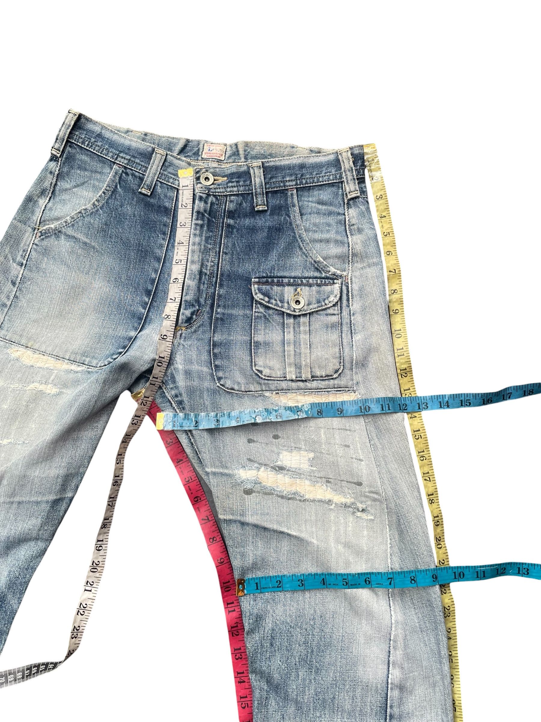 Lee Vintage Lee Union Made Japan Distresed Denim Size US 31 - 15 Thumbnail