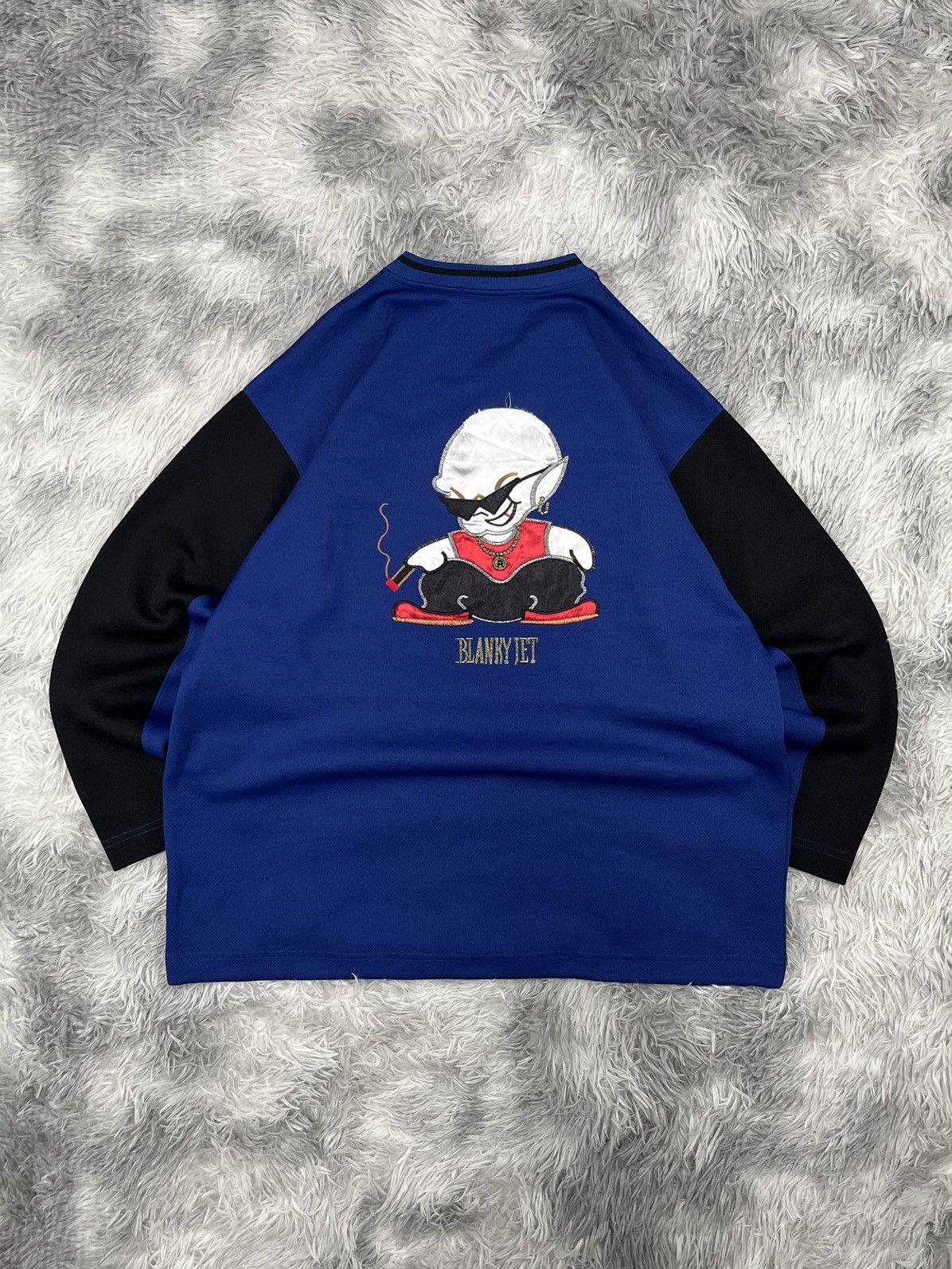 JNCO Vintage Blanky Jet Hockey Long Sleeve Shirt Size US M / EU 48-50 / 2 - 2 Thumbnail