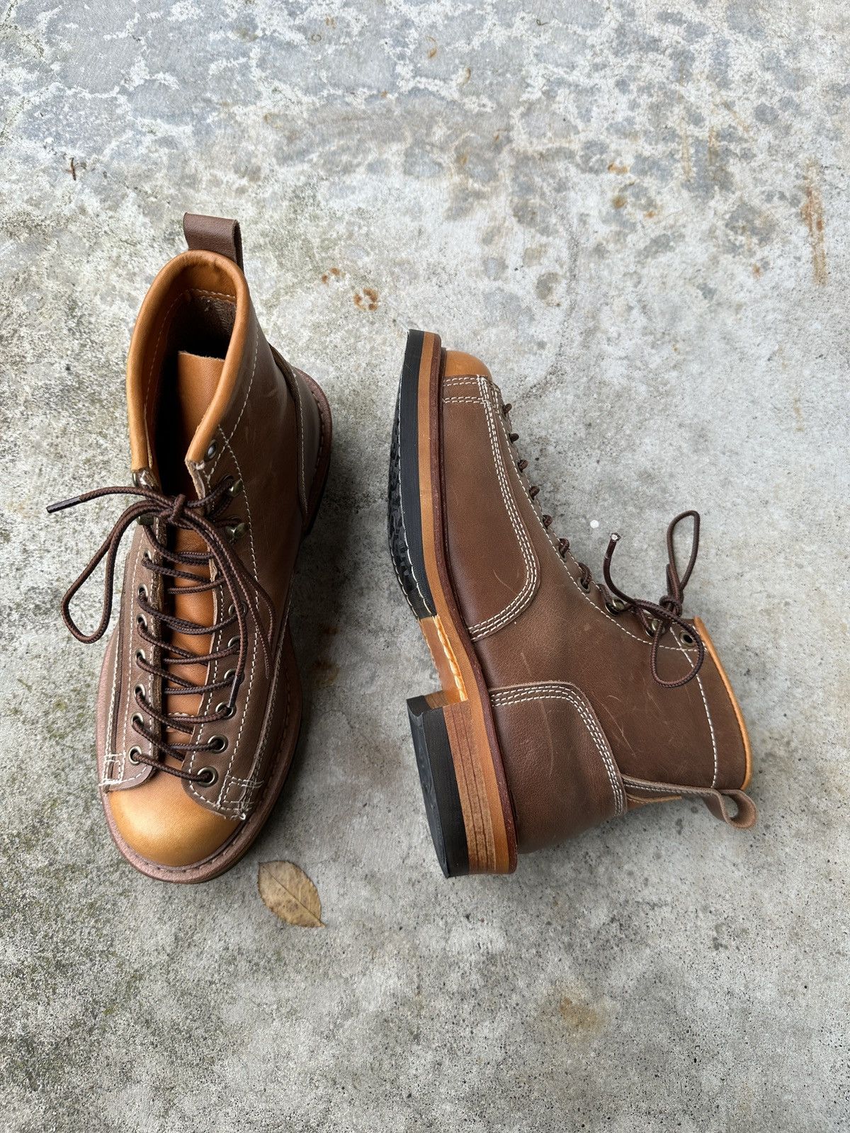 Vintage Monkey hiking welt construction leather redwing boot Size US 6.5 / EU 39-40 - 4 Thumbnail