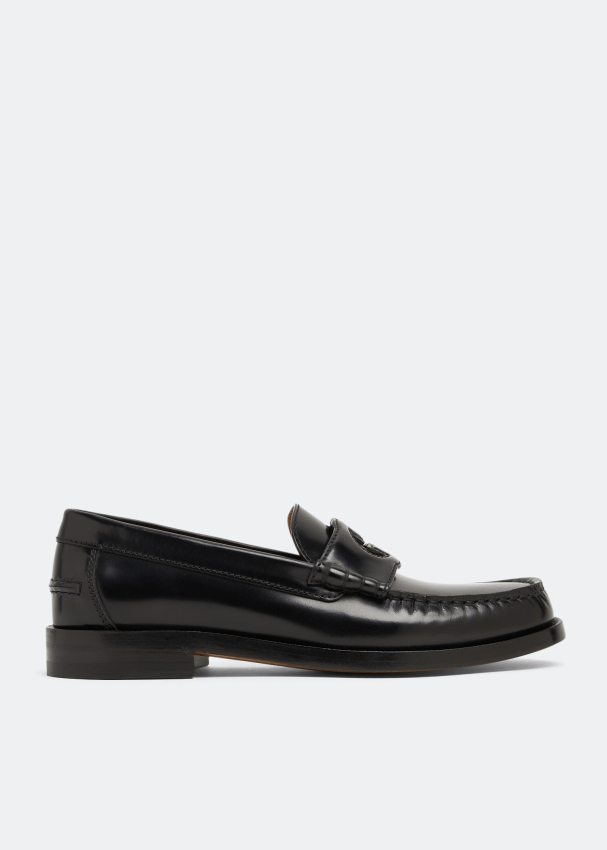 Gucci Interlocking G Leather Loafers SIZE 37.5