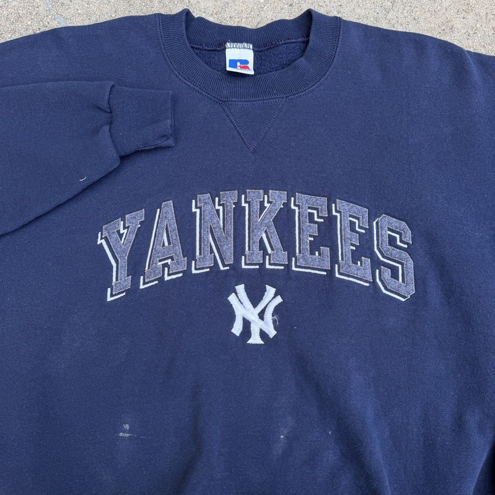 MLB × Russell Athletic × Vintage Vintage 90s Russell Athletic New York Yankees Sweatshirt MLB Size US XL / EU 56 / 4 - 2 Thumbnail
