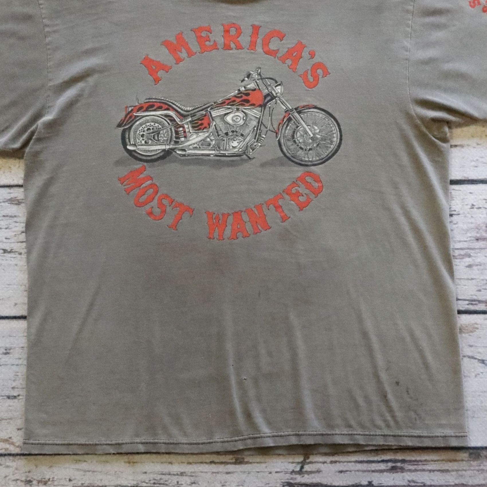 Hanes VINTAGE San Jose Support Red & White Biker Tshirt Nike Shirt Mens L Gray America’s Most Wanted Size US L / EU 52-54 / 3 - 3 Thumbnail