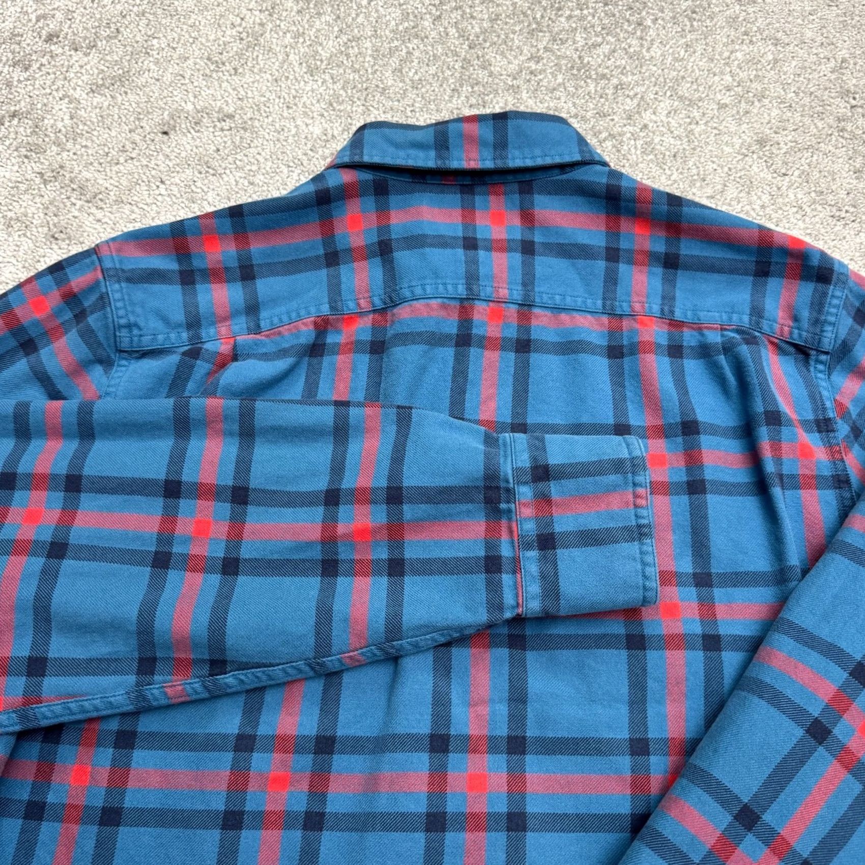 Bonobos Bonobos Slim Flannel Shirt Mens M Blue Plaid Long Sleeve Button-Up Classic, Preppy, Cotton Full Size Regular Size US M / EU 48-50 / 2 - 3 Thumbnail