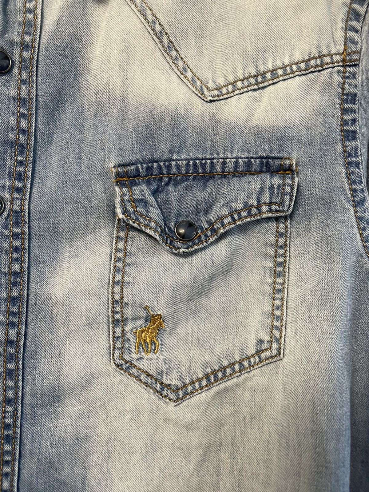 Polo Ralph Lauren Vintage Polo Ralph Lauren Jeans Denim Long Sleeve Shirt Size US S / EU 44-46 / 1 - 11 Thumbnail