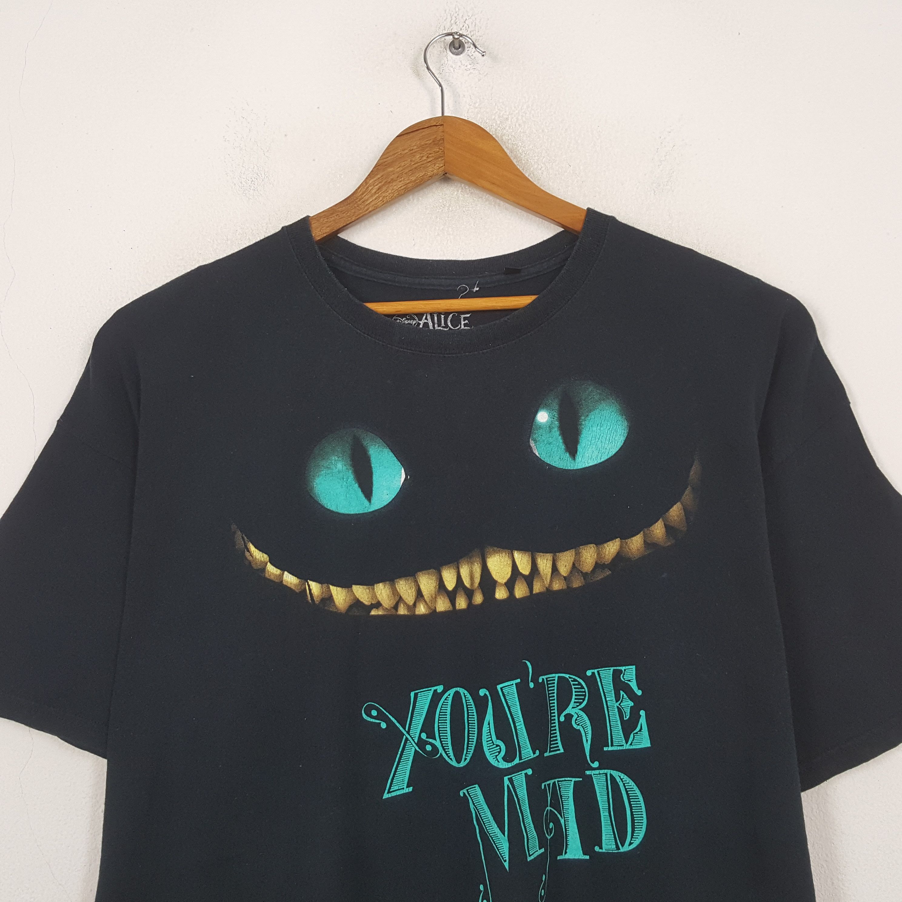 Disney Vintage Alice In Wonderland Cheschier Cat Disney's Tee RR26 Size US XXL / EU 58 / 5 - 2 Thumbnail