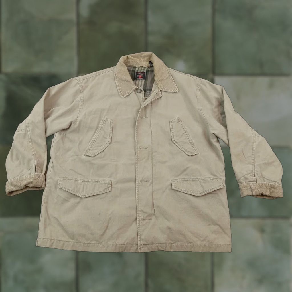 American Eagle Outfitters American Eagle Mens Large Brown Full Zip Heavyweight Chore Coat Jacket Size US L / EU 52-54 / 3 - 1 Thumbnail