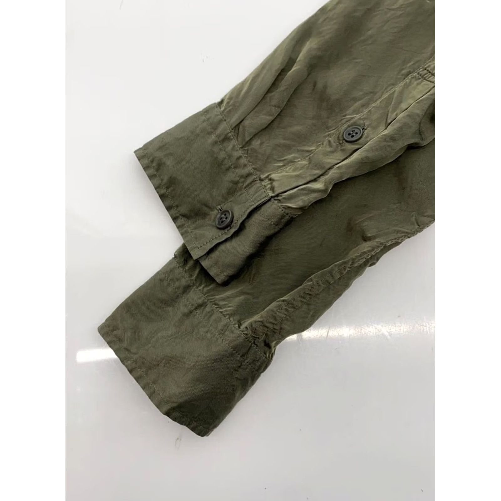 Yohji Yamamoto YOHJI YAMAMOTO LONG SLEEVE SHIRT MEN GREEN MATERIAL CUPRO SIZE 2 USED Size US L / EU 52-54 / 3 - 6 Thumbnail
