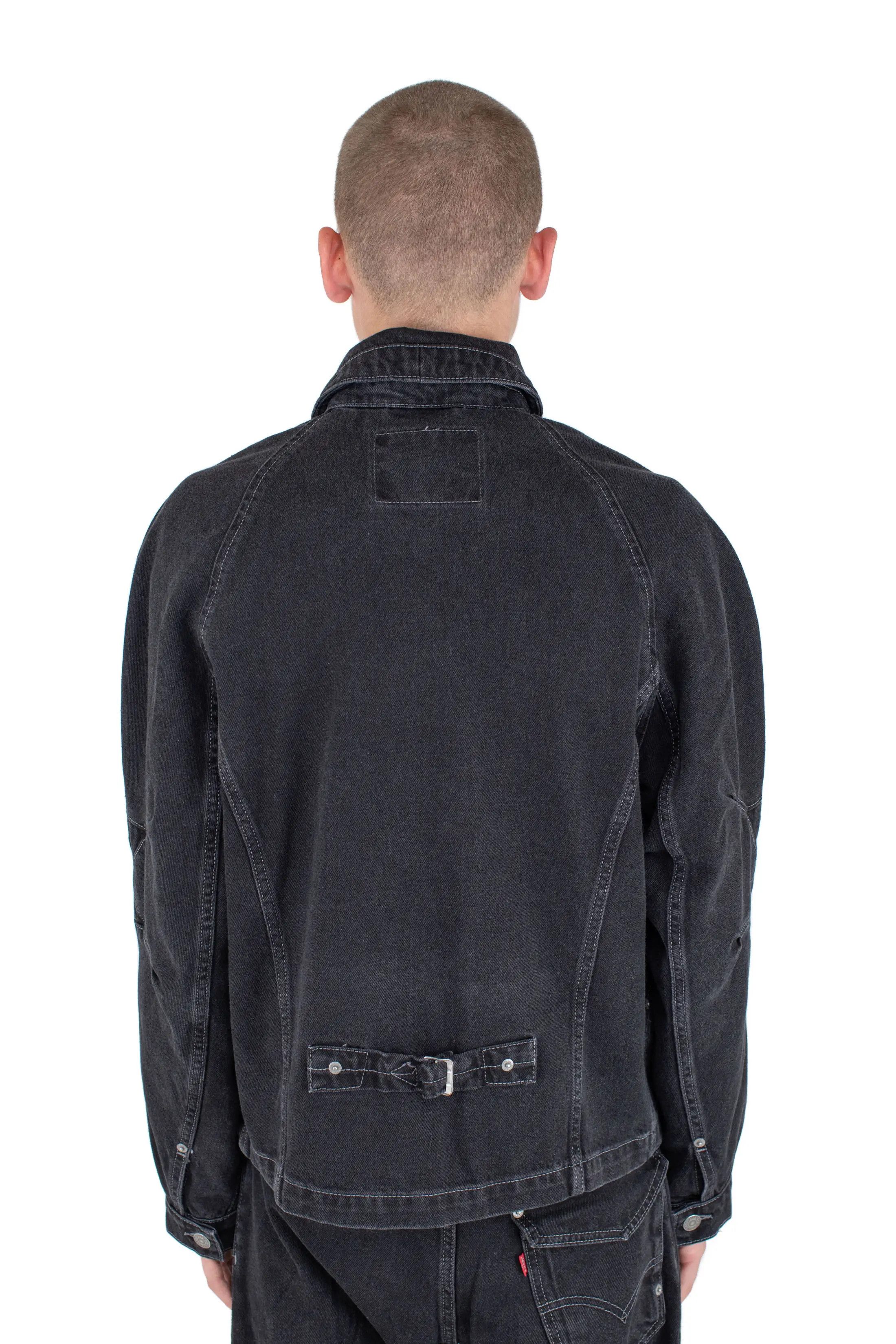 Kiko Kostadinov × Levi's Levi's Articulate Darted Jacket – Black Denim Size US XXL / EU 58 / 5 - 6 Thumbnail