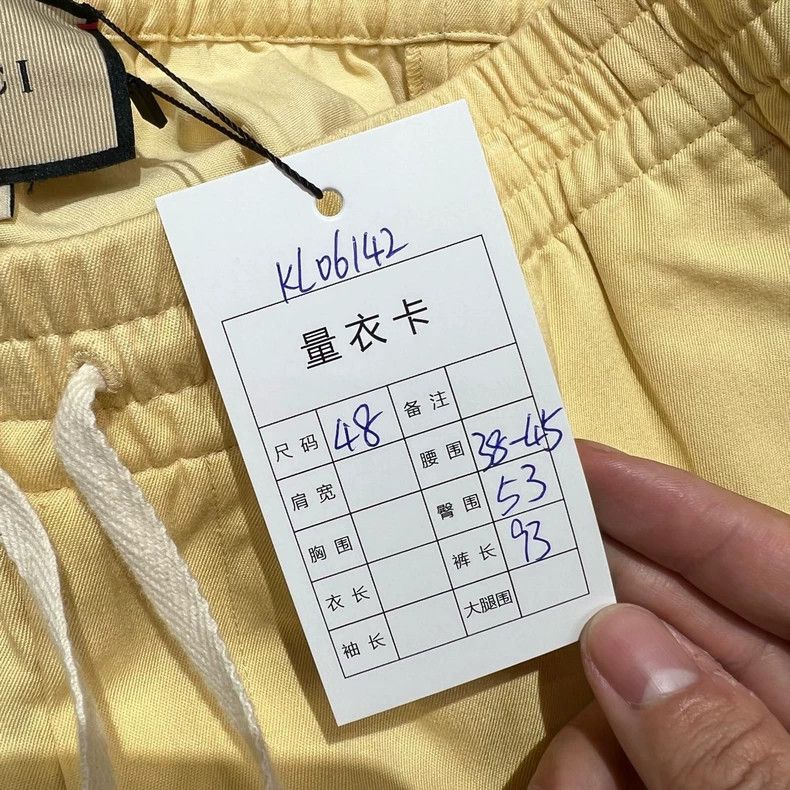 Gucci Gucci Chicken yellow embroidered letter casual trousers 250 Size US 32 / EU 48 - 8 Thumbnail