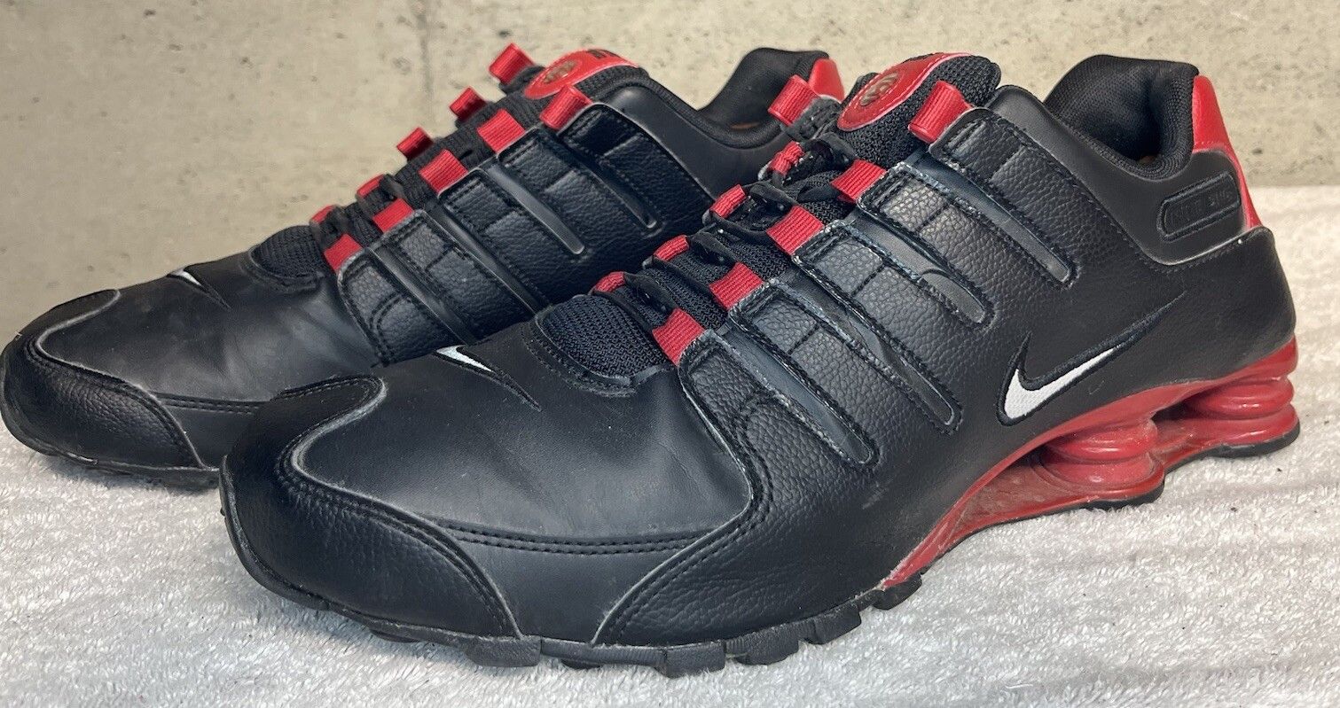 Nike NIKE SHOX NZ EU BLACK SILVER GYM RED MENS SIZE 14 SNEAKERS Size US 14 / EU 47 - 1 Thumbnail