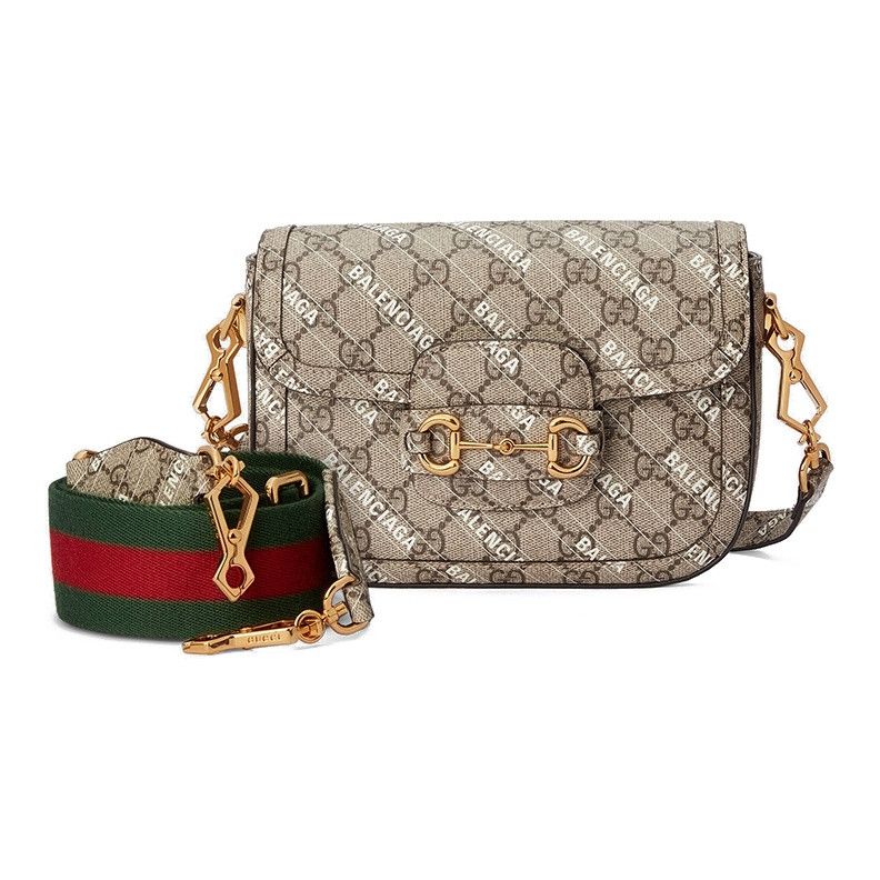 Gucci Gucci x Balenciaga Horsebit 1955 Mini Shoulder Bag Size ONE SIZE - 1 Thumbnail