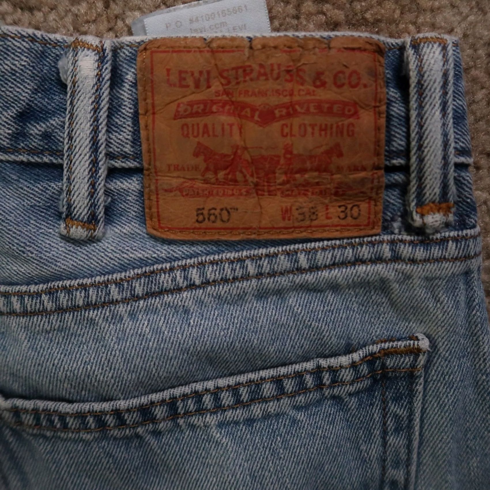 Levi's Levi's 560 Comfort Fit Jeans Men’s 38x28 Denim Blue Baggy Vintage Y2K Streetwear 80s 90s Ban Size US 36 / EU 52 - 5 Thumbnail