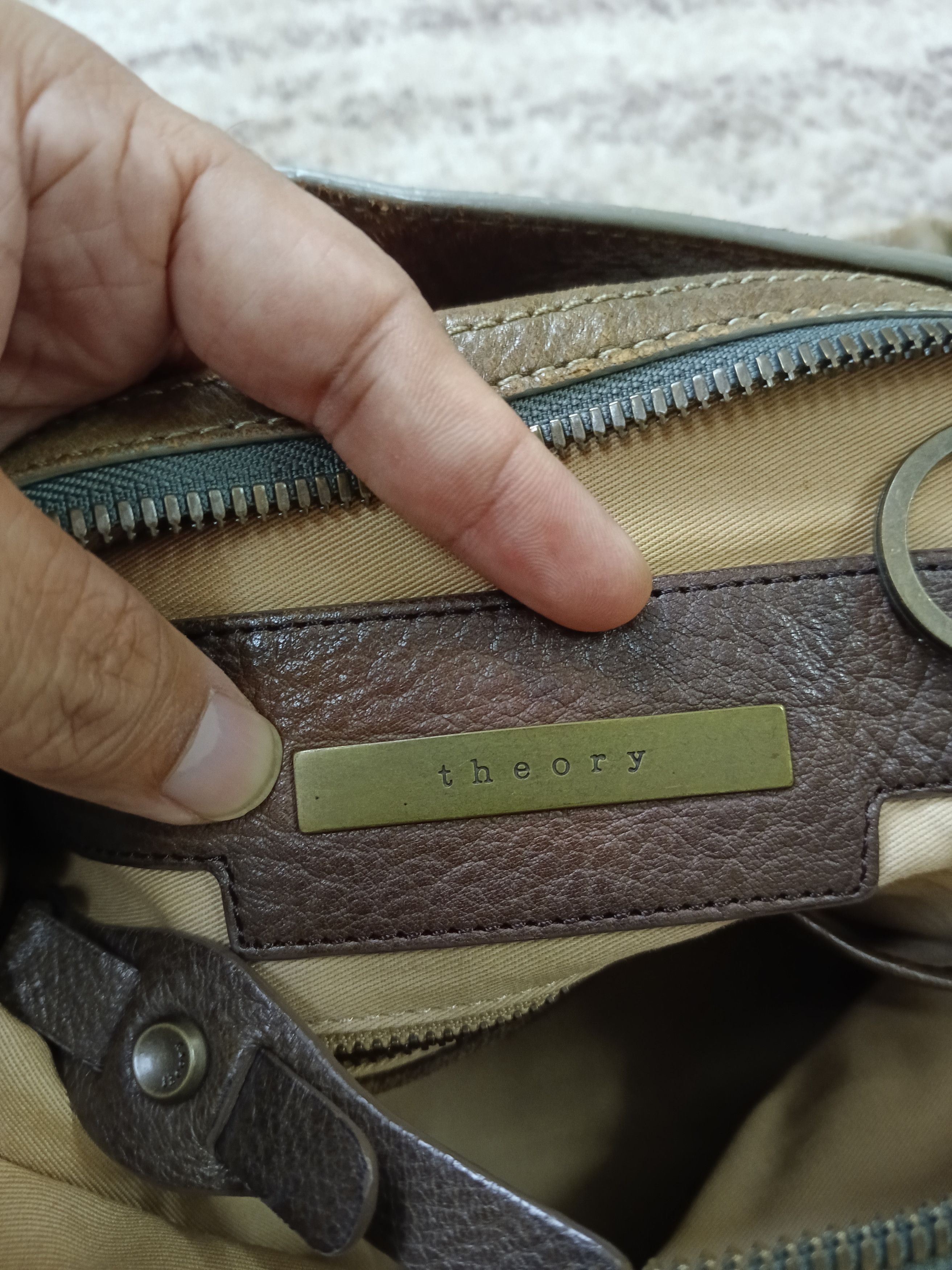Theory Theory Hobo Patina Leather Size ONE SIZE - 9 Thumbnail