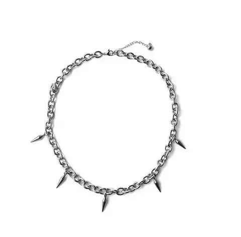 Japanese Brand × Vintage Unisex rivet spike necklace choker jewelry chain dainty Size ONE SIZE - 4 Thumbnail