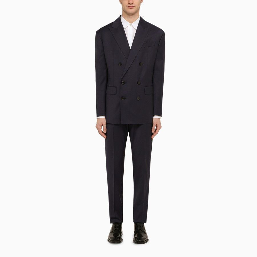 image of Dsquared2 O1D2Blof0324 Double-Breasted Suit In Blue, Men's (Size Medium)